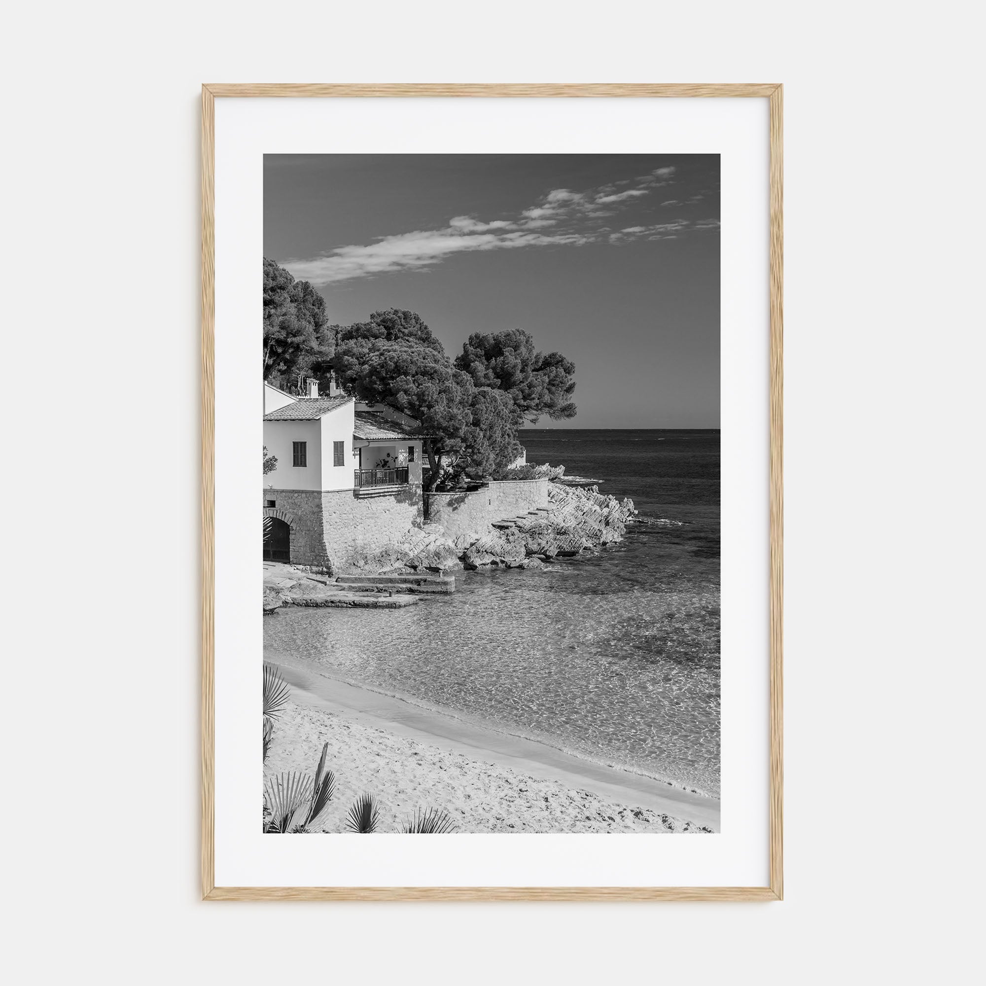 Beach House Photo B&W No 1 Poster