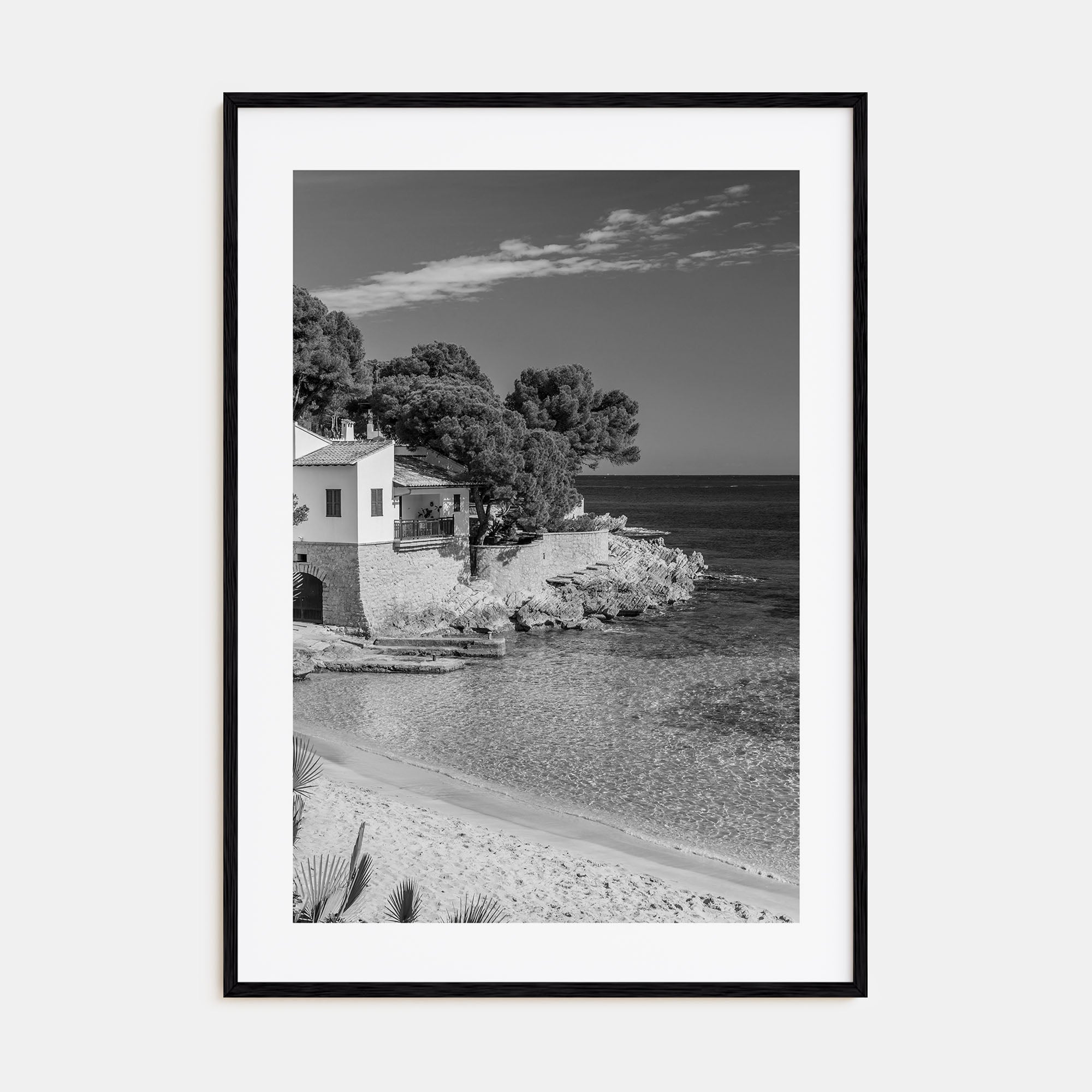 Beach House Photo B&W No 1 Poster