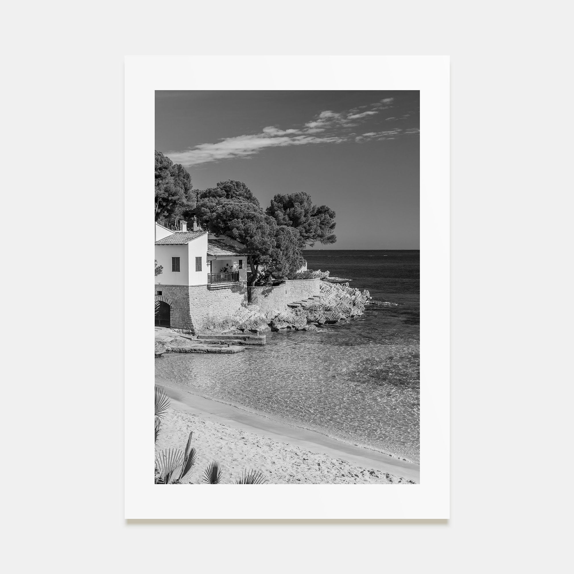 Beach House Photo B&W No 1 Poster