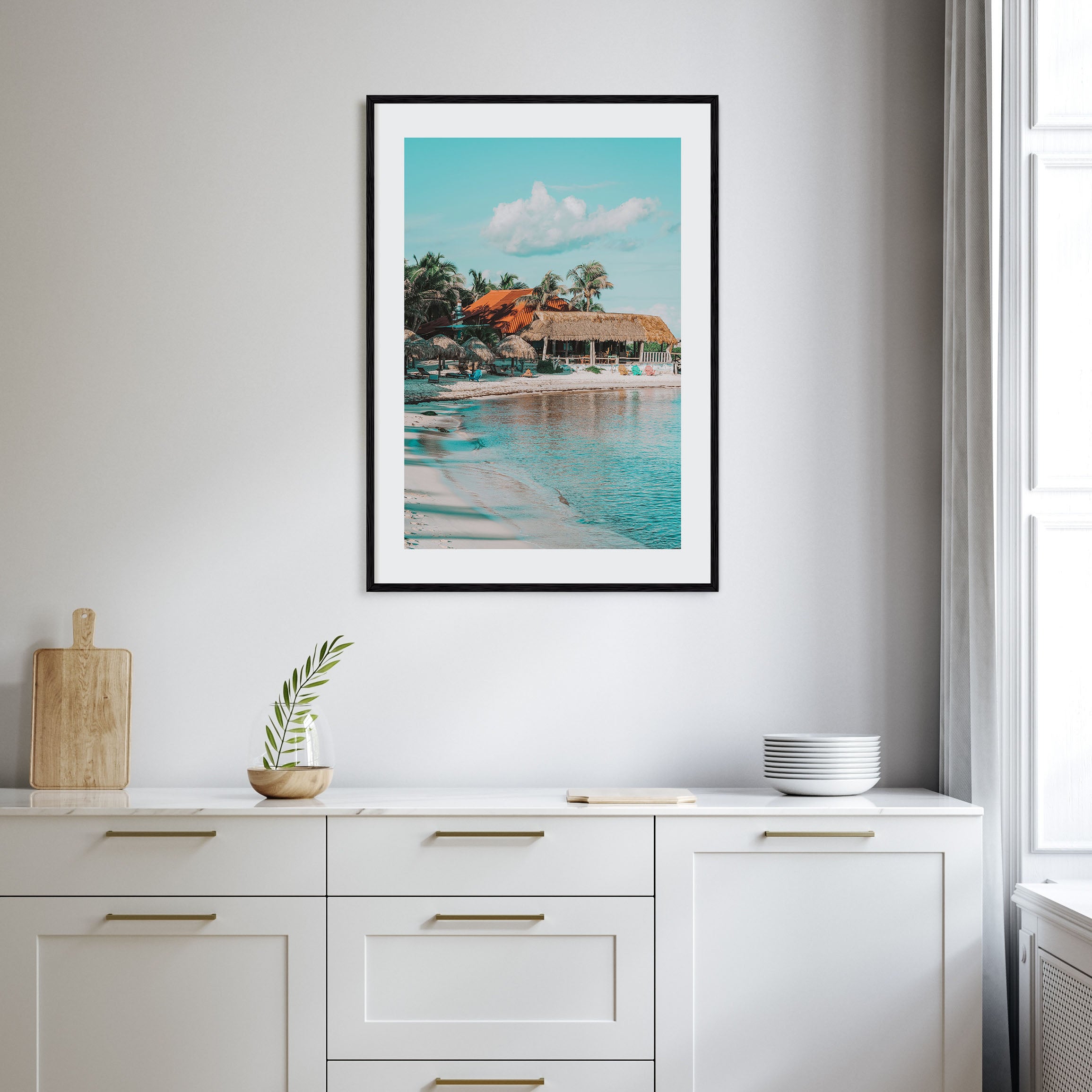 Beach Houses Photo Color No 2 Poster