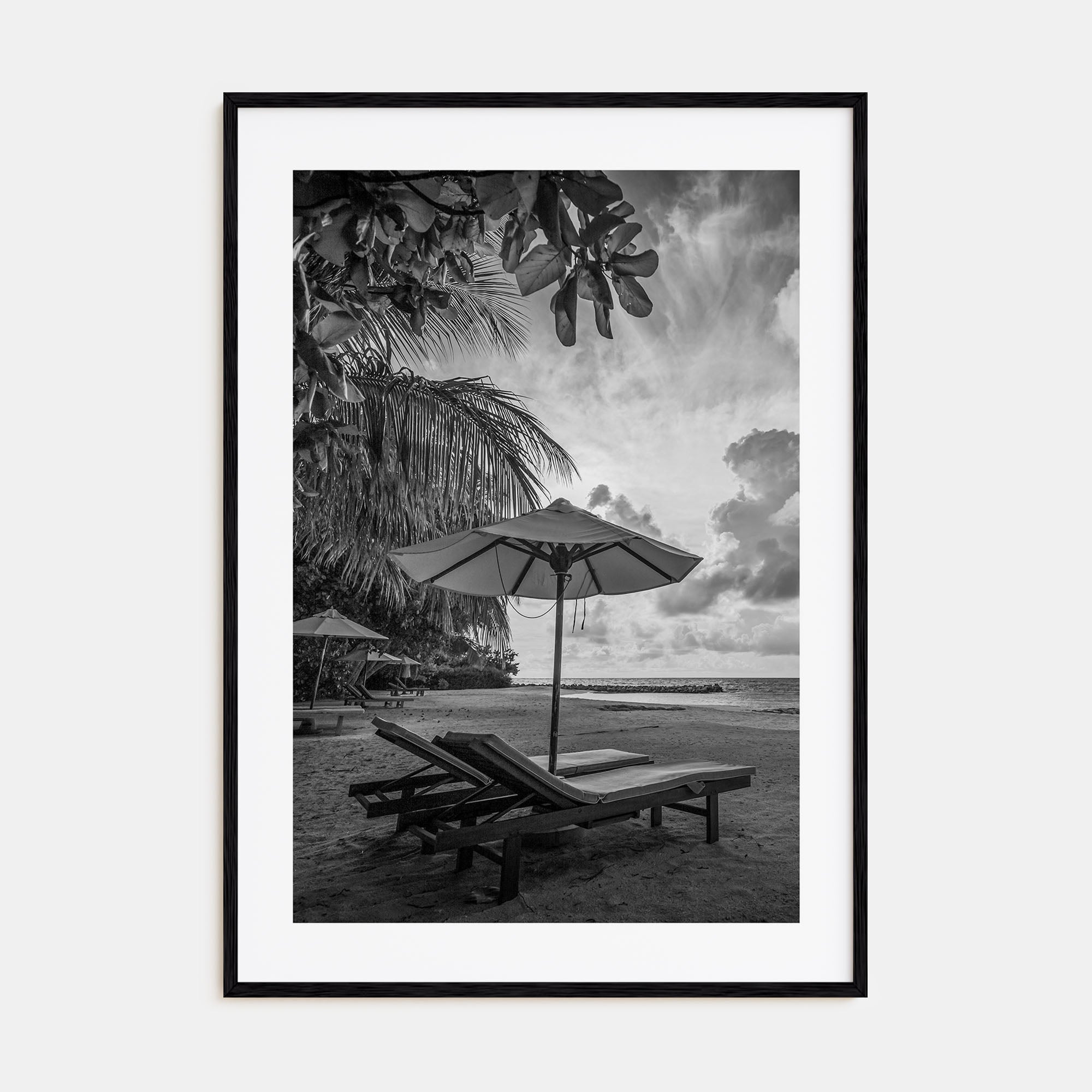 Beach Photo B&W No 1 Poster