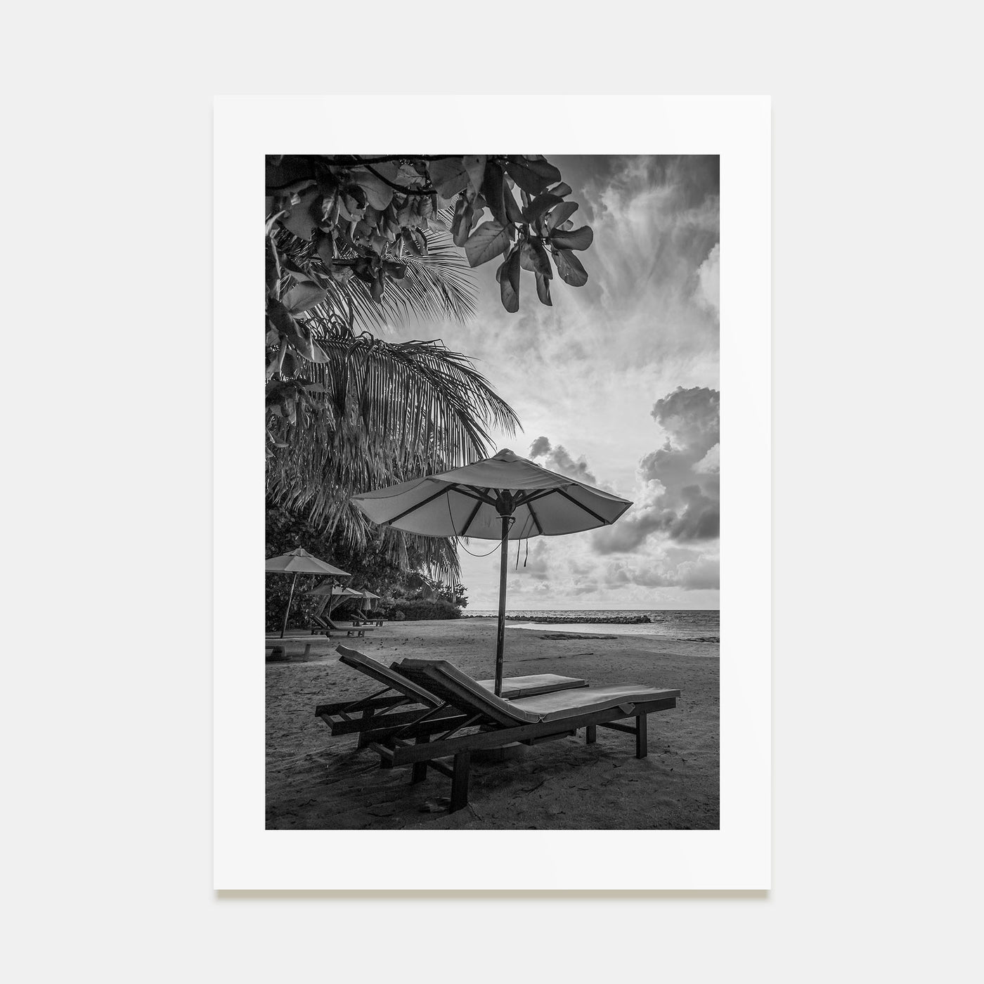 Beach Photo B&W No 1 Poster