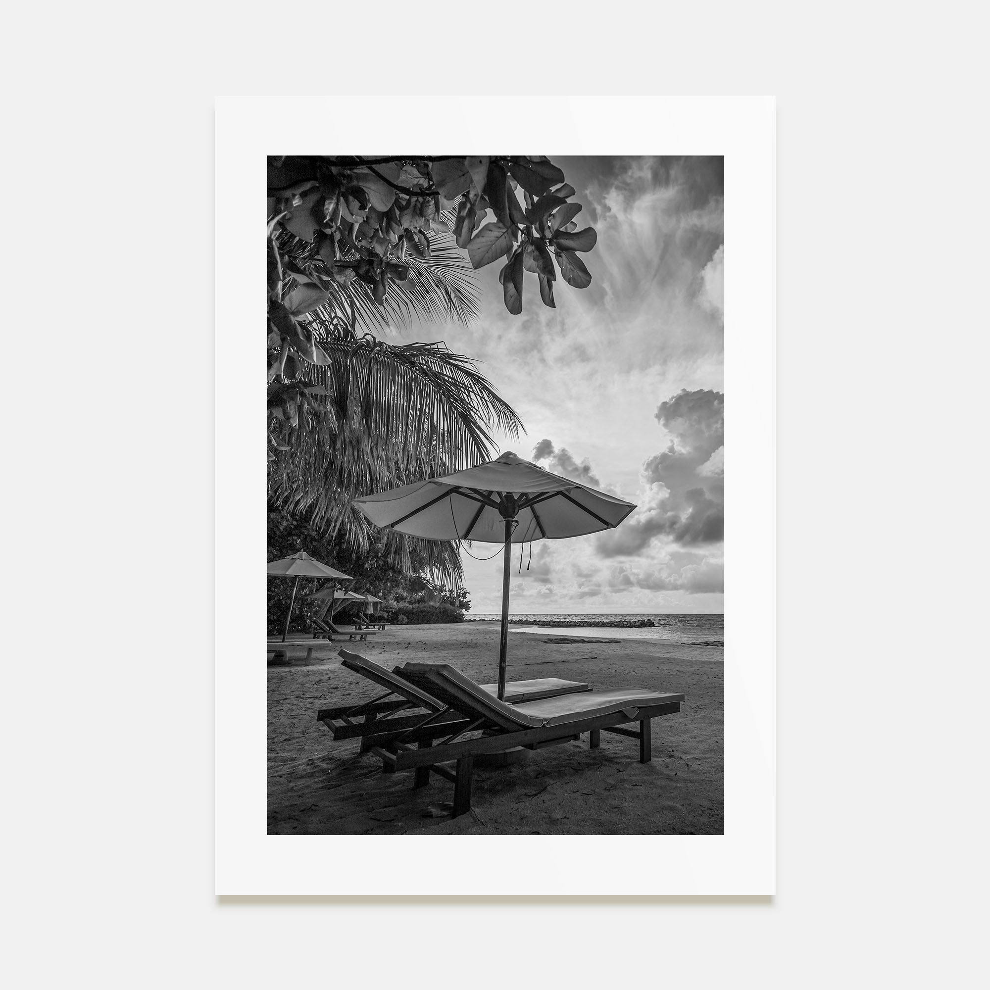 Beach Photo B&W No 1 Poster