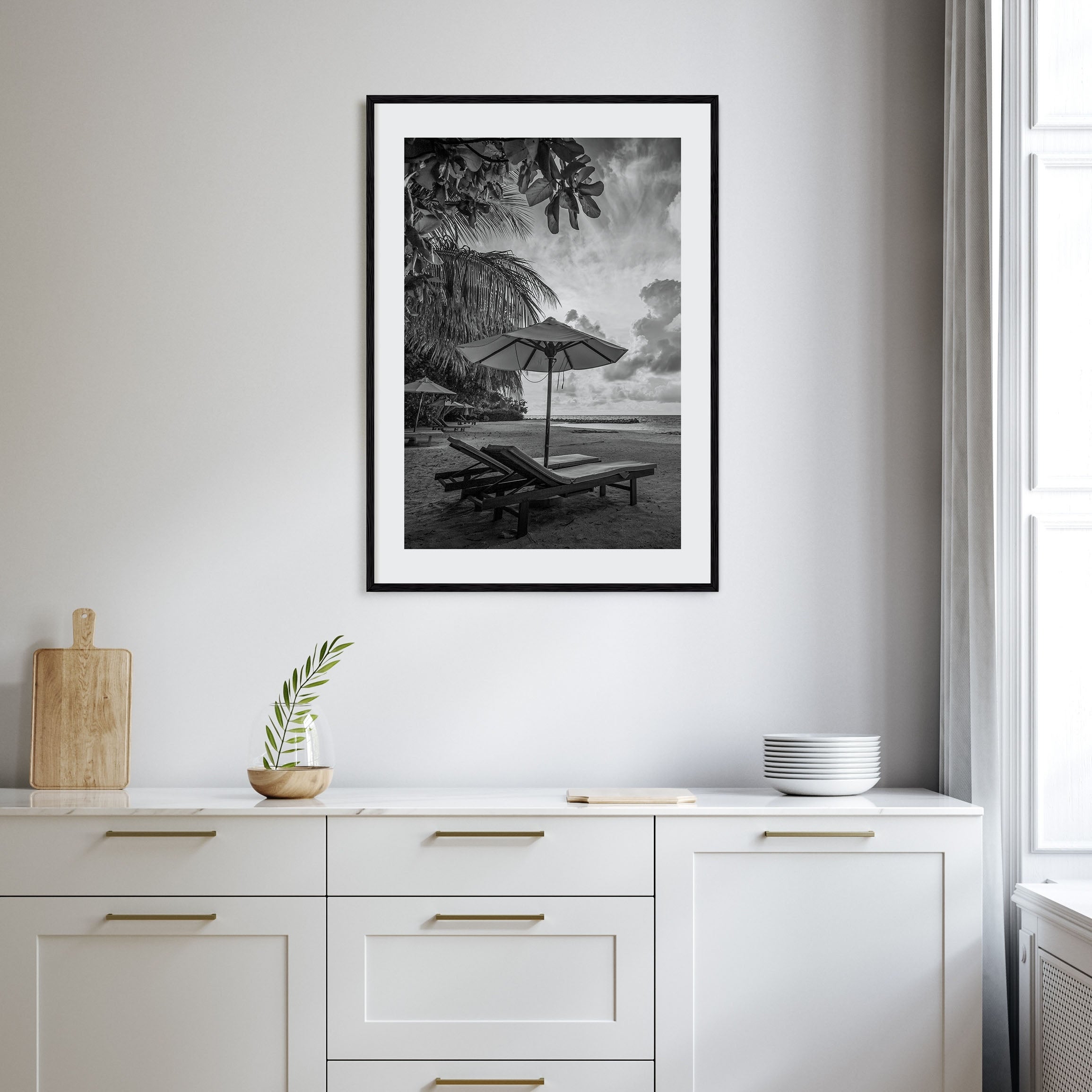 Beach Photo B&W No 1 Poster