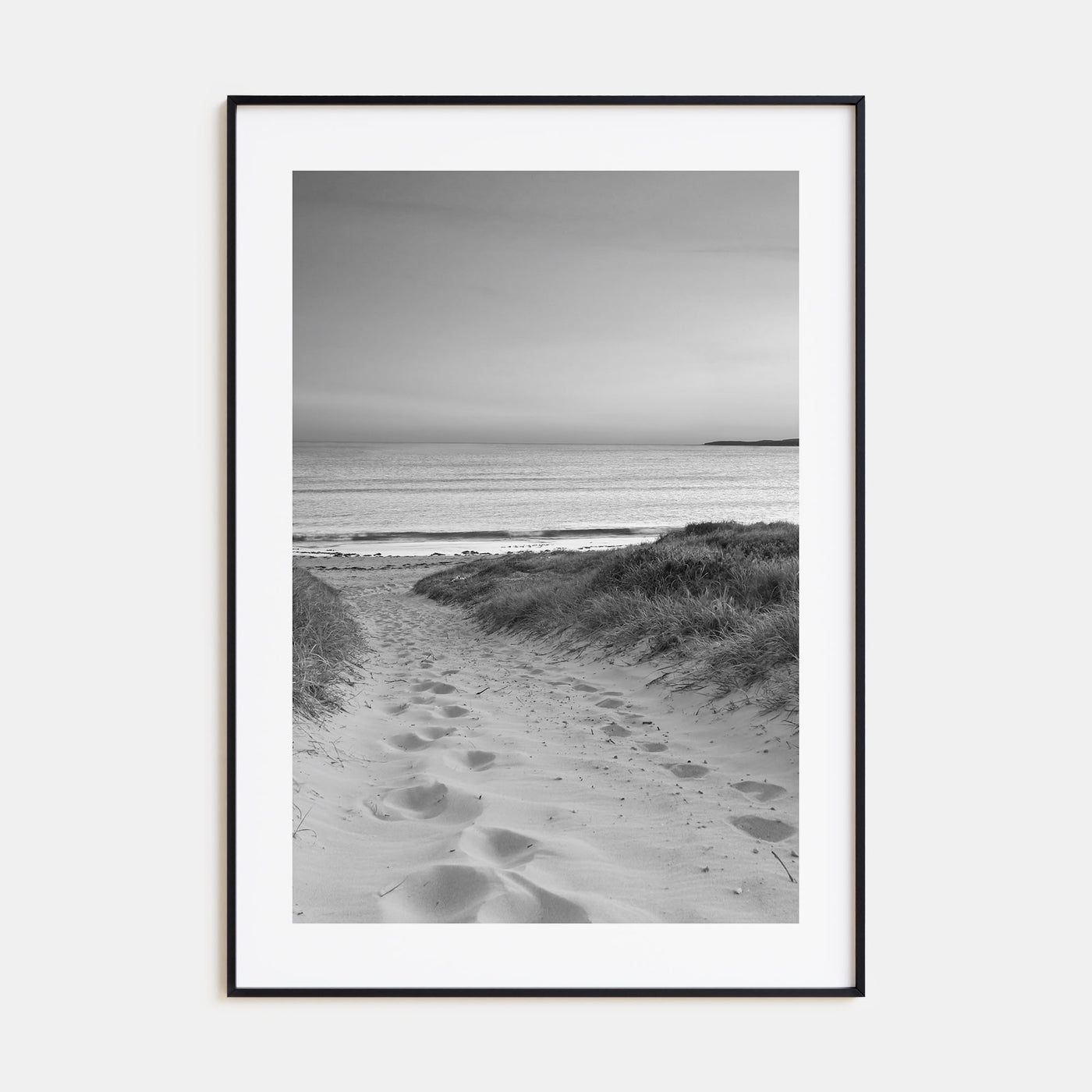 Beach Trail Photo B&W No 1 Poster