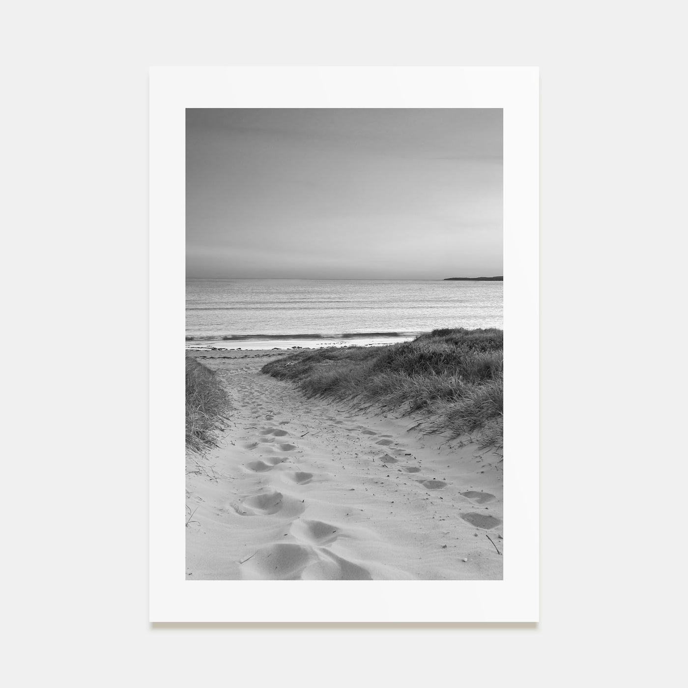 Beach Trail Photo B&W No 1 Poster