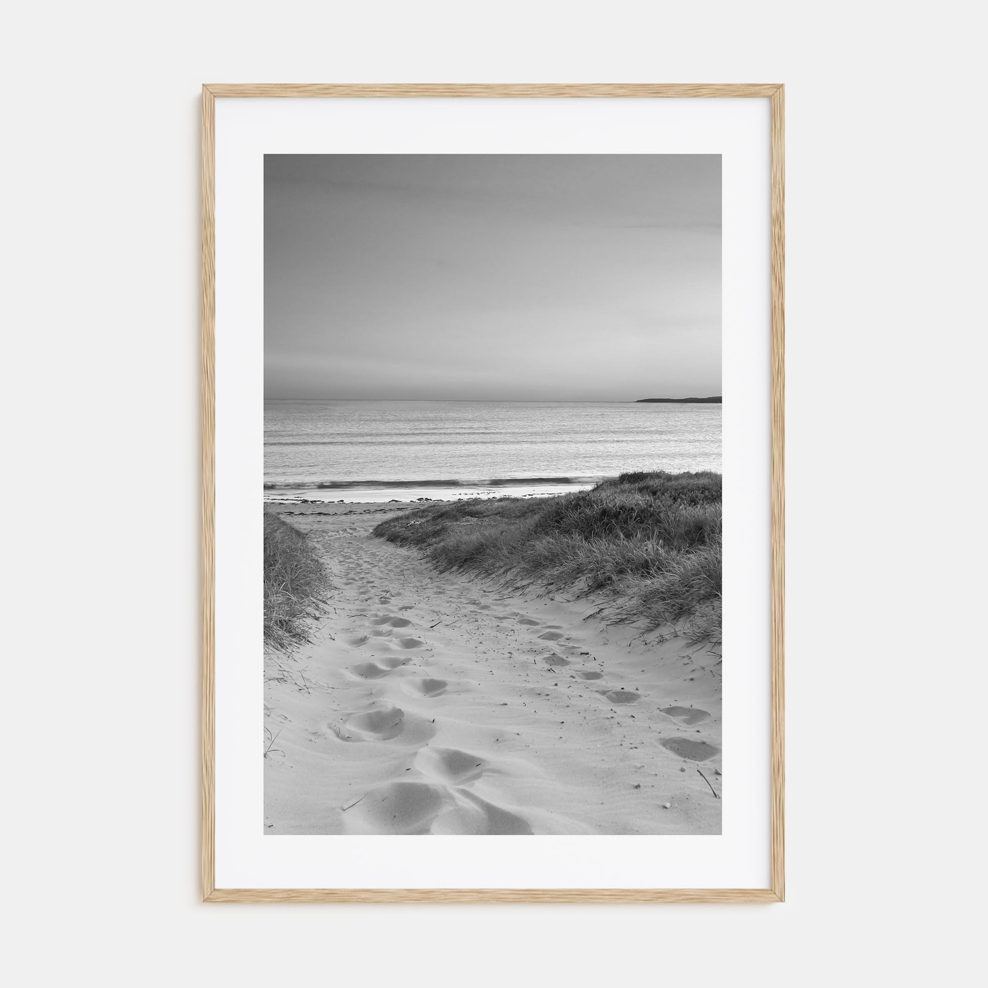 Beach Trail Photo B&W No 1 Poster