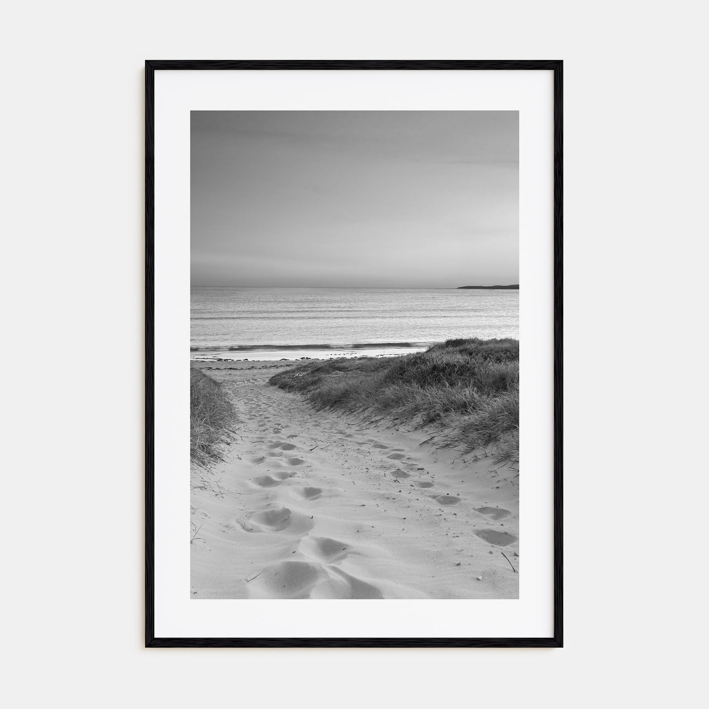 Beach Trail Photo B&W No 1 Poster