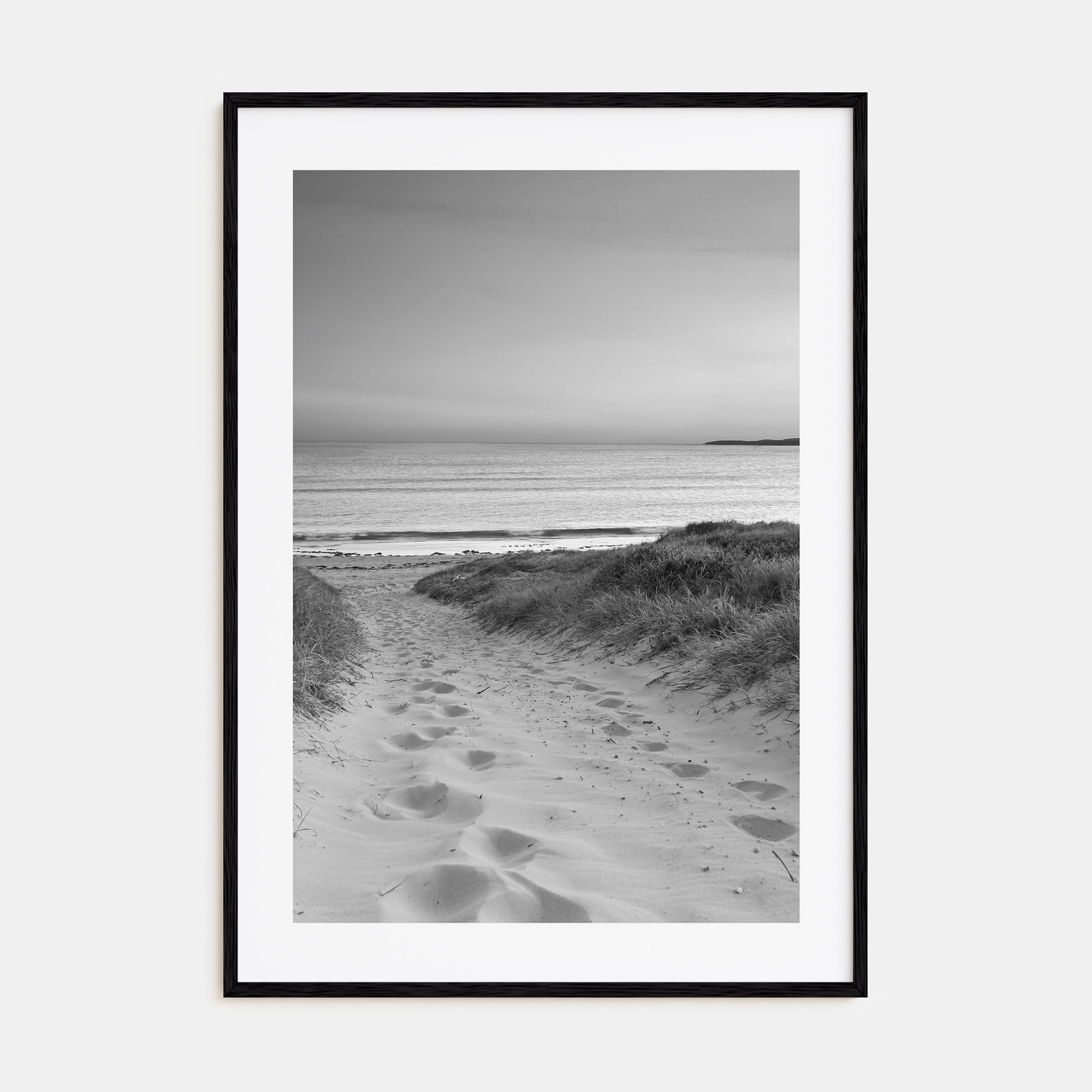 Beach Trail Photo B&W No 1 Poster