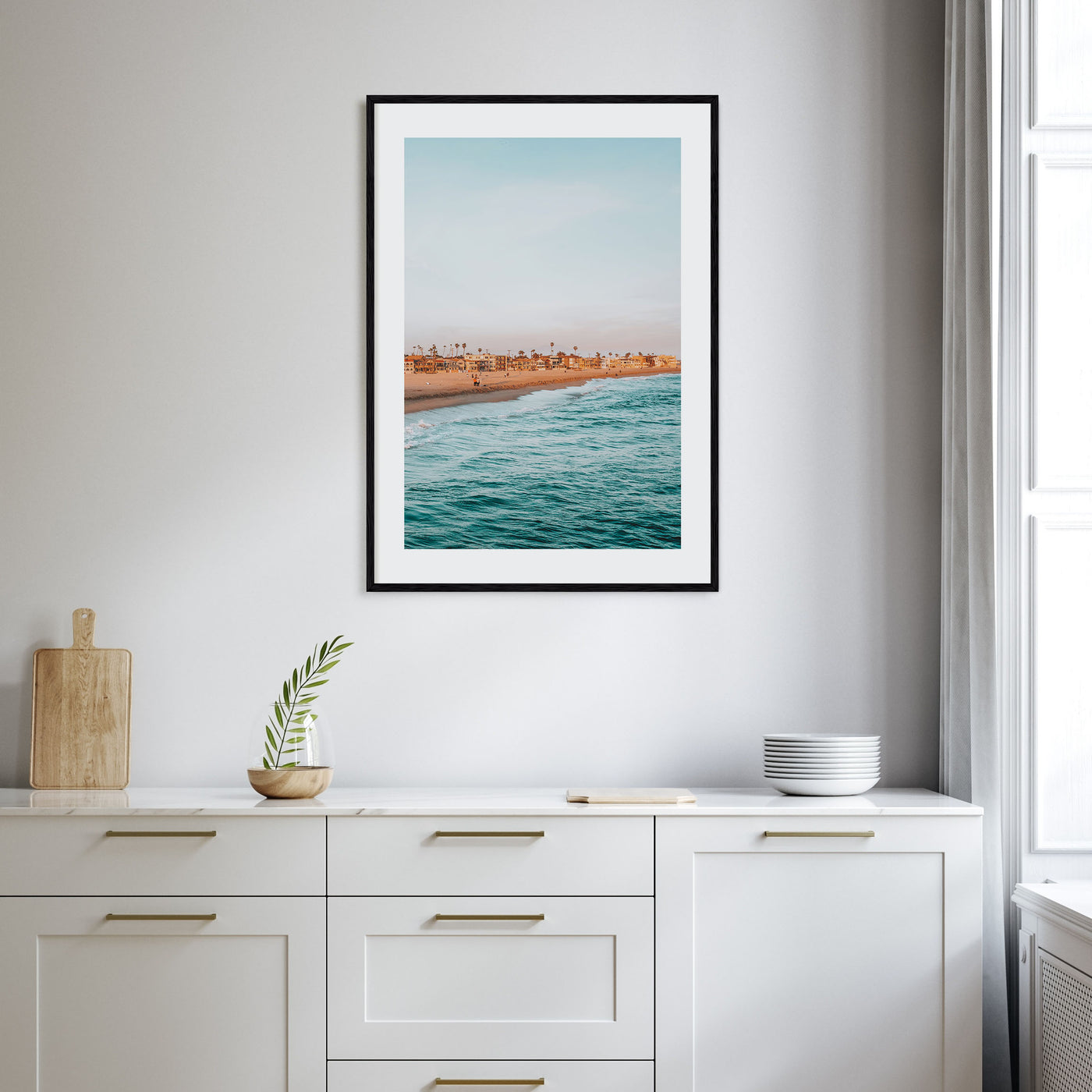 Beach View Photo Color Poster