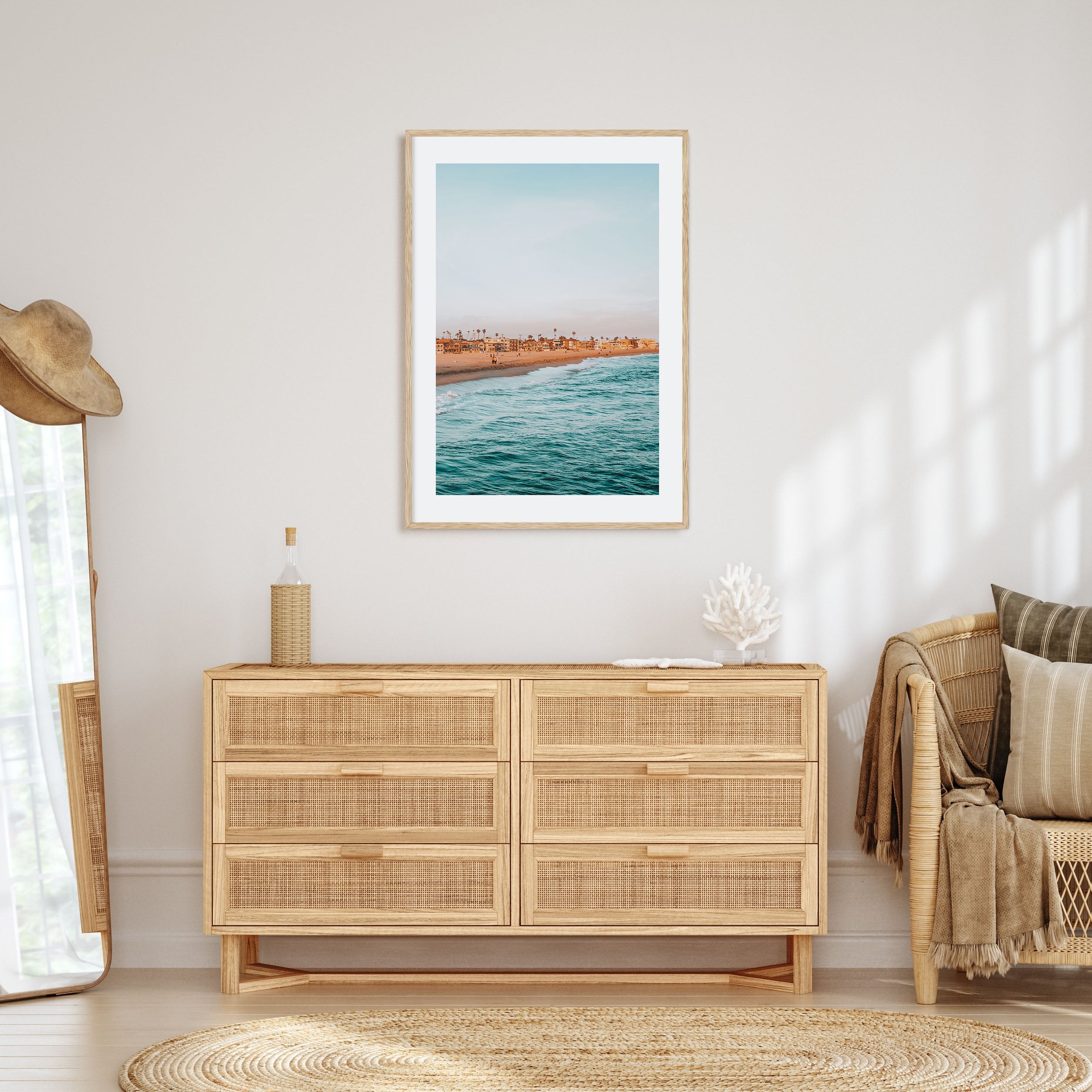 Beach View Photo Color Poster