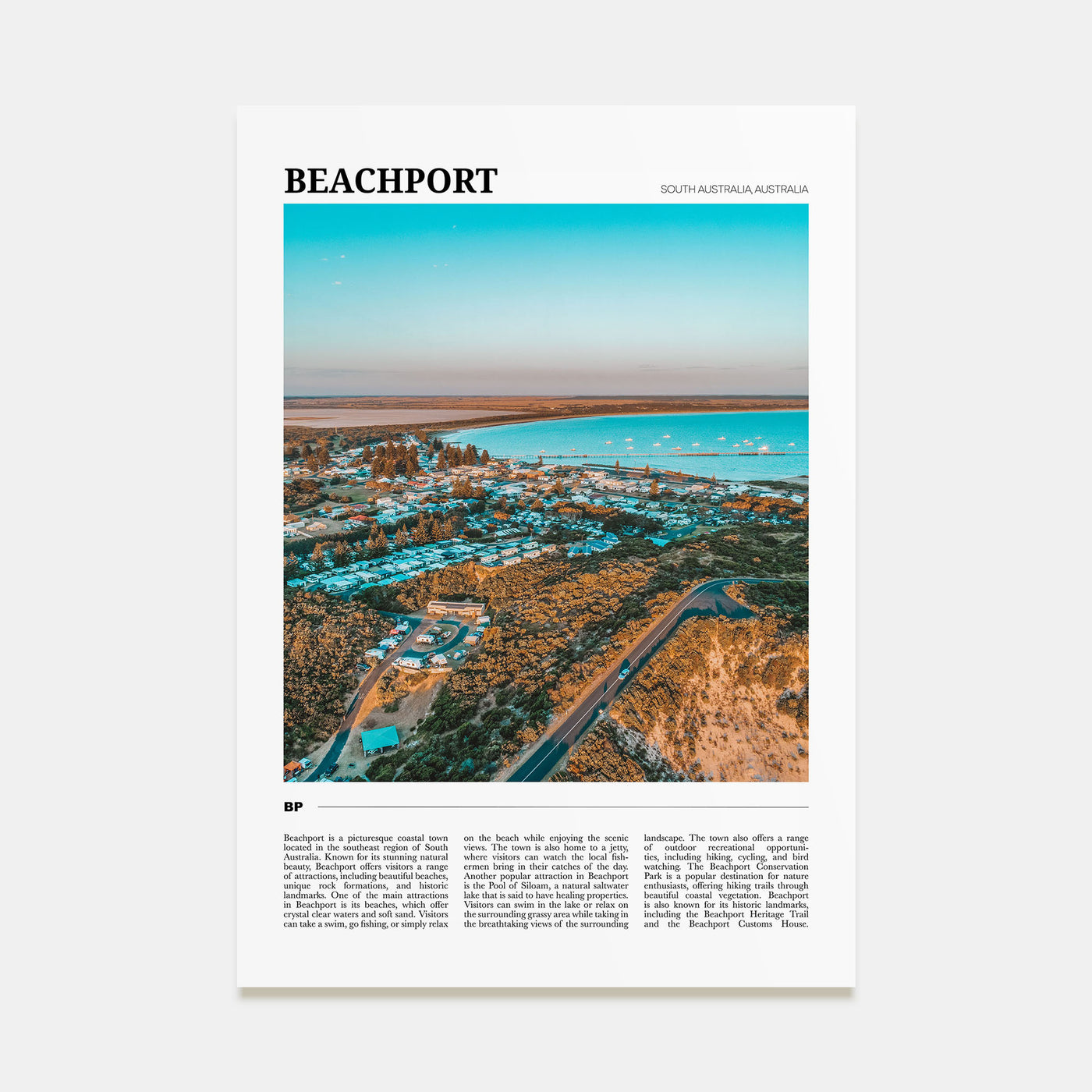 Beachport Travel Color Poster