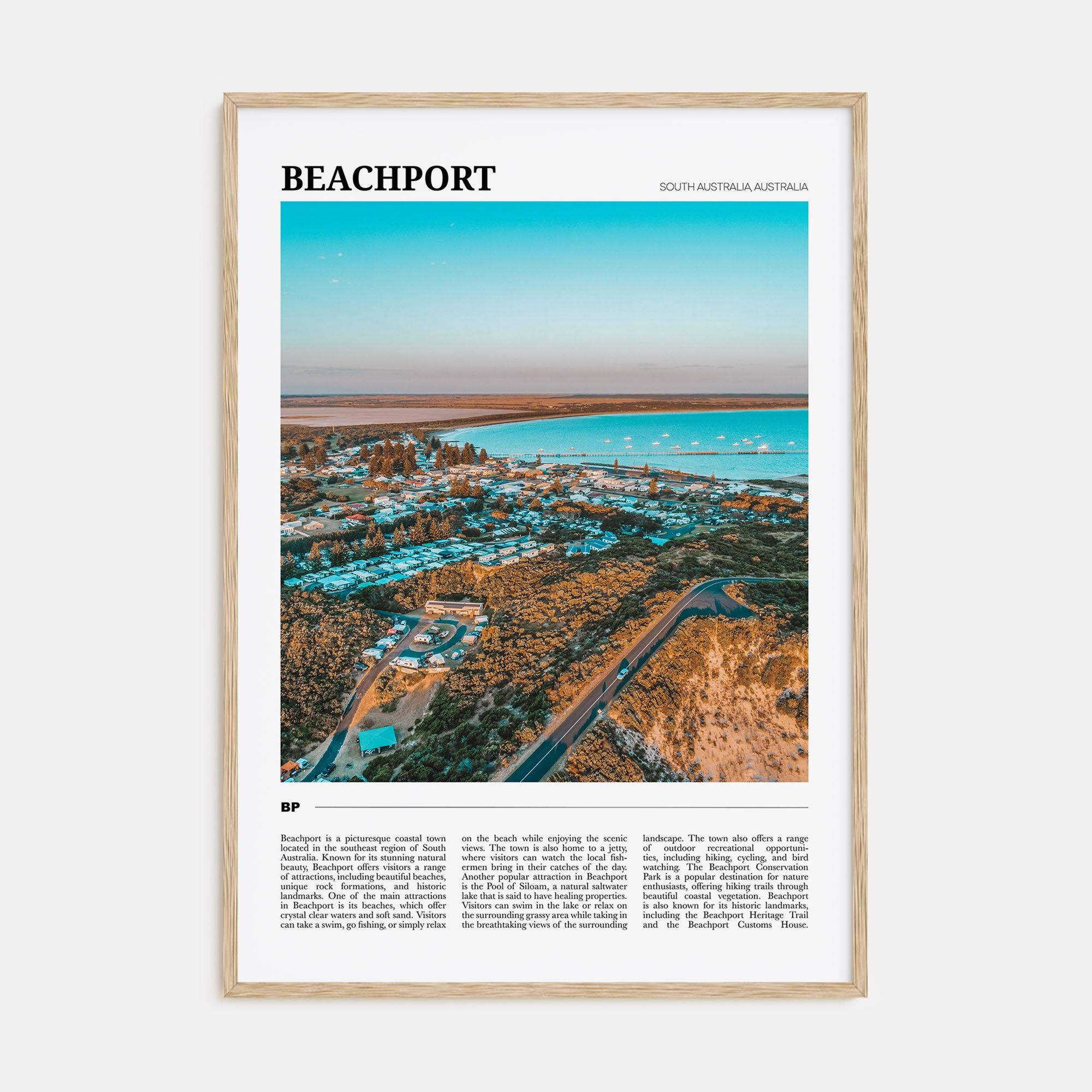 Beachport Travel Color Poster