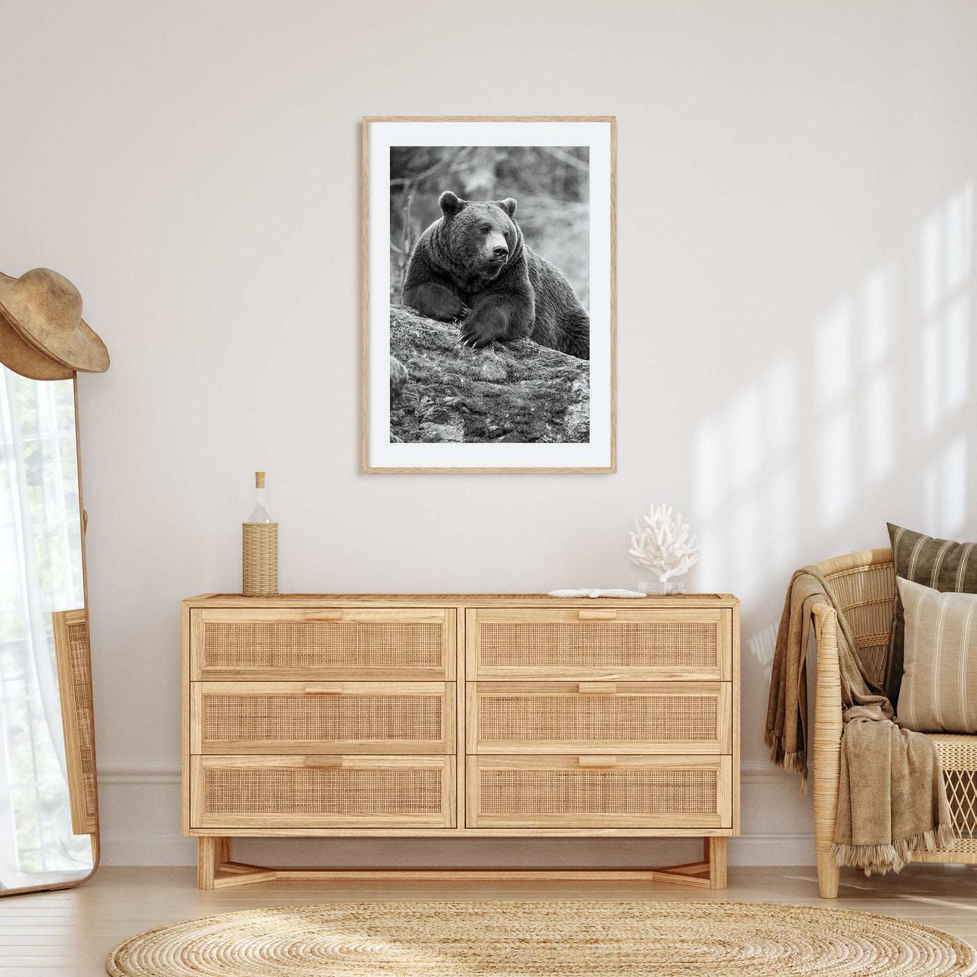Bear Photo B&W No 1 Poster