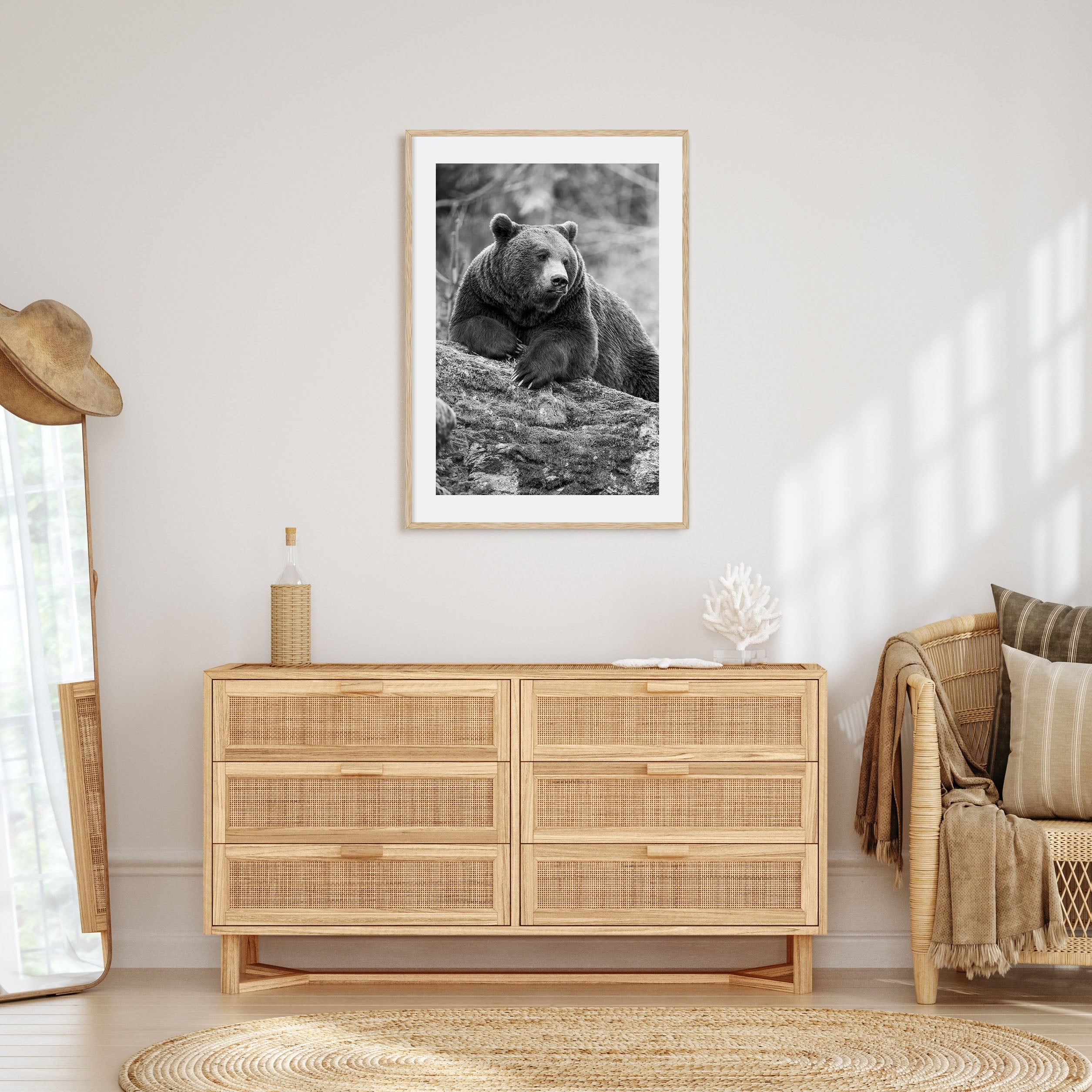 Bear Photo B&W No 1 Poster