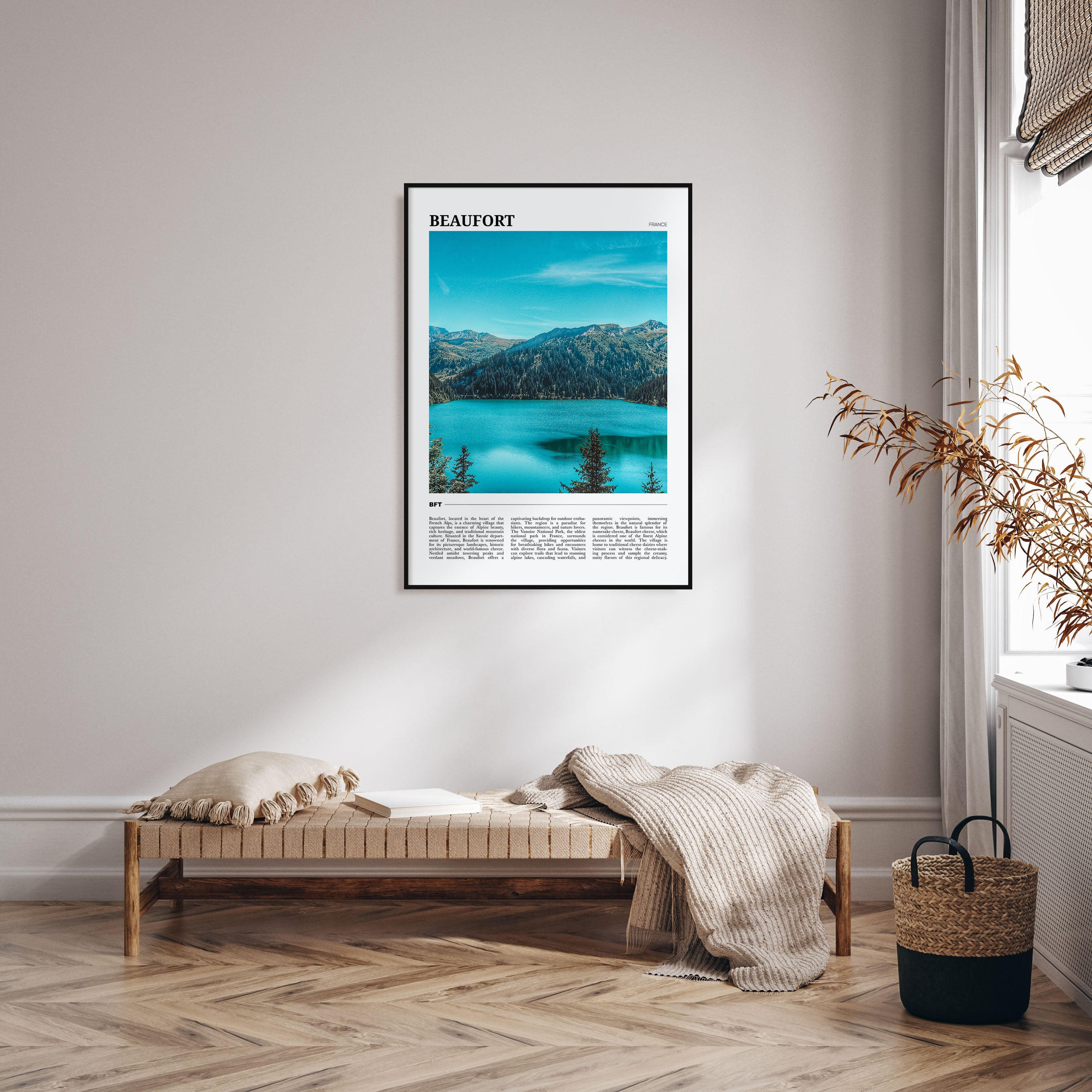 Beaufort, France Travel Color Poster