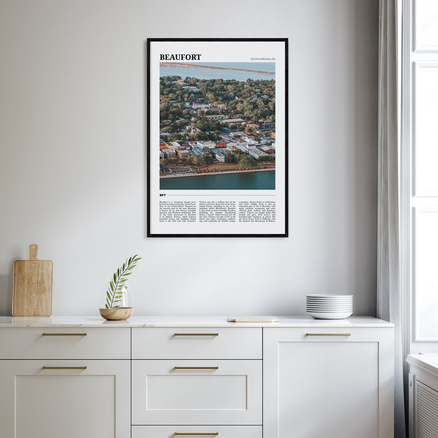 Beaufort, South Carolina Travel Color Poster
