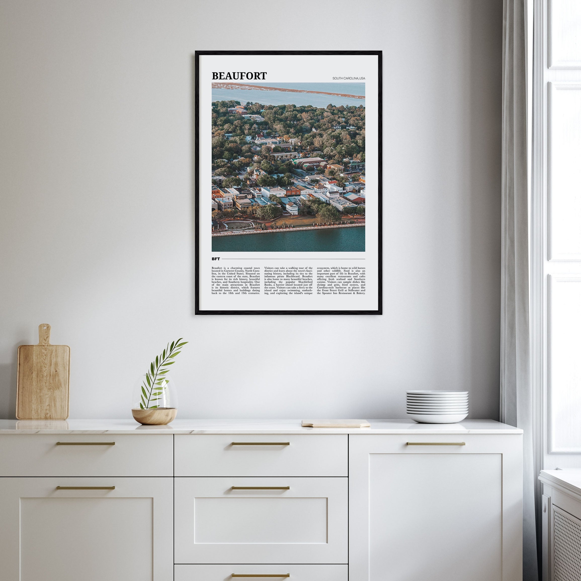 Beaufort, South Carolina Travel Color Poster