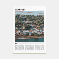 Beaufort, South Carolina Travel Color Poster