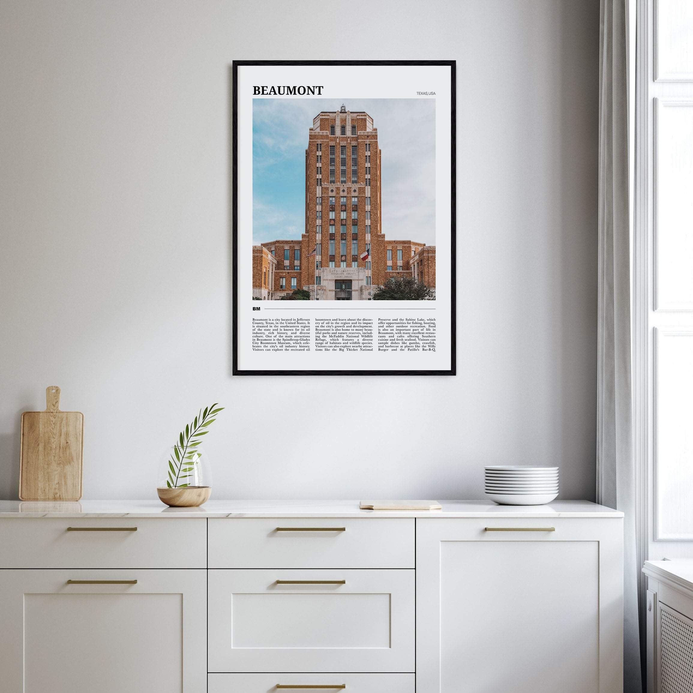 Beaumont, Texas Travel Color Poster