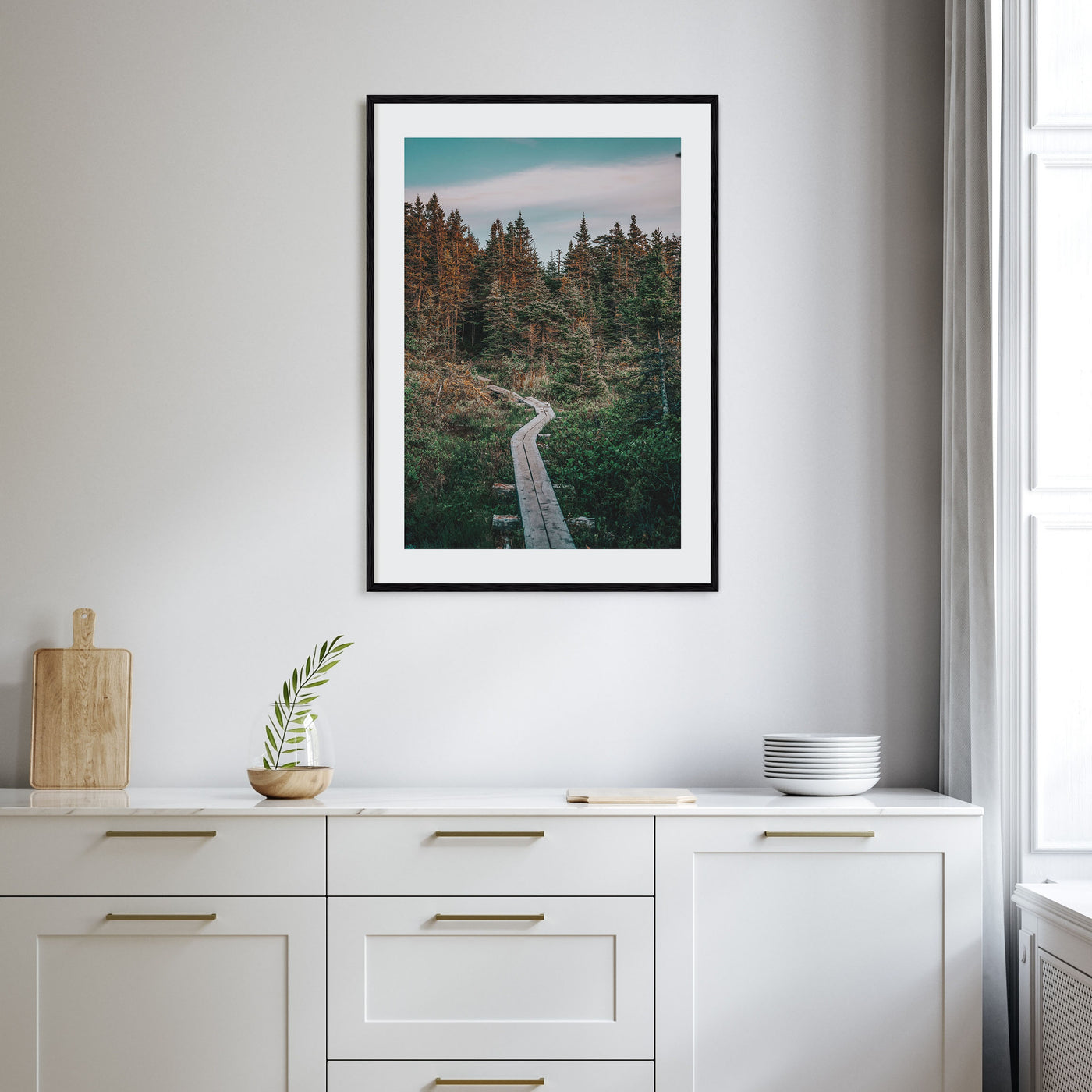 Beautiful Forest Trail Photo Color Poster