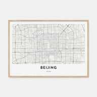 Beijing Map Landscape Poster