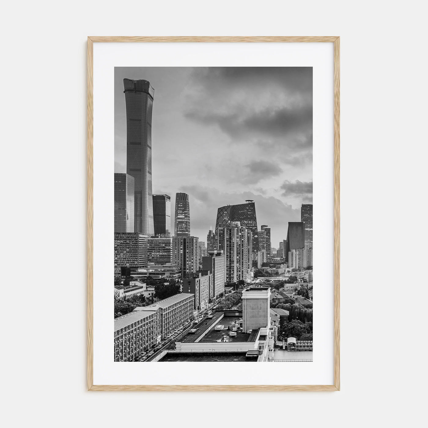 Beijing Photo B&W Poster