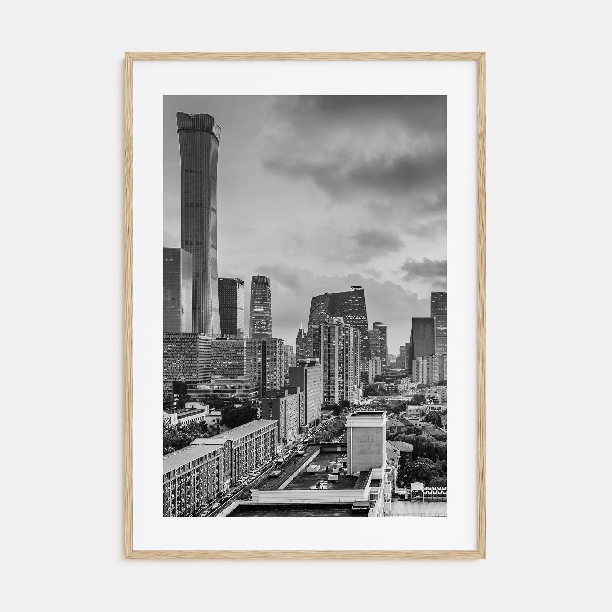 Beijing Photo B&W Poster