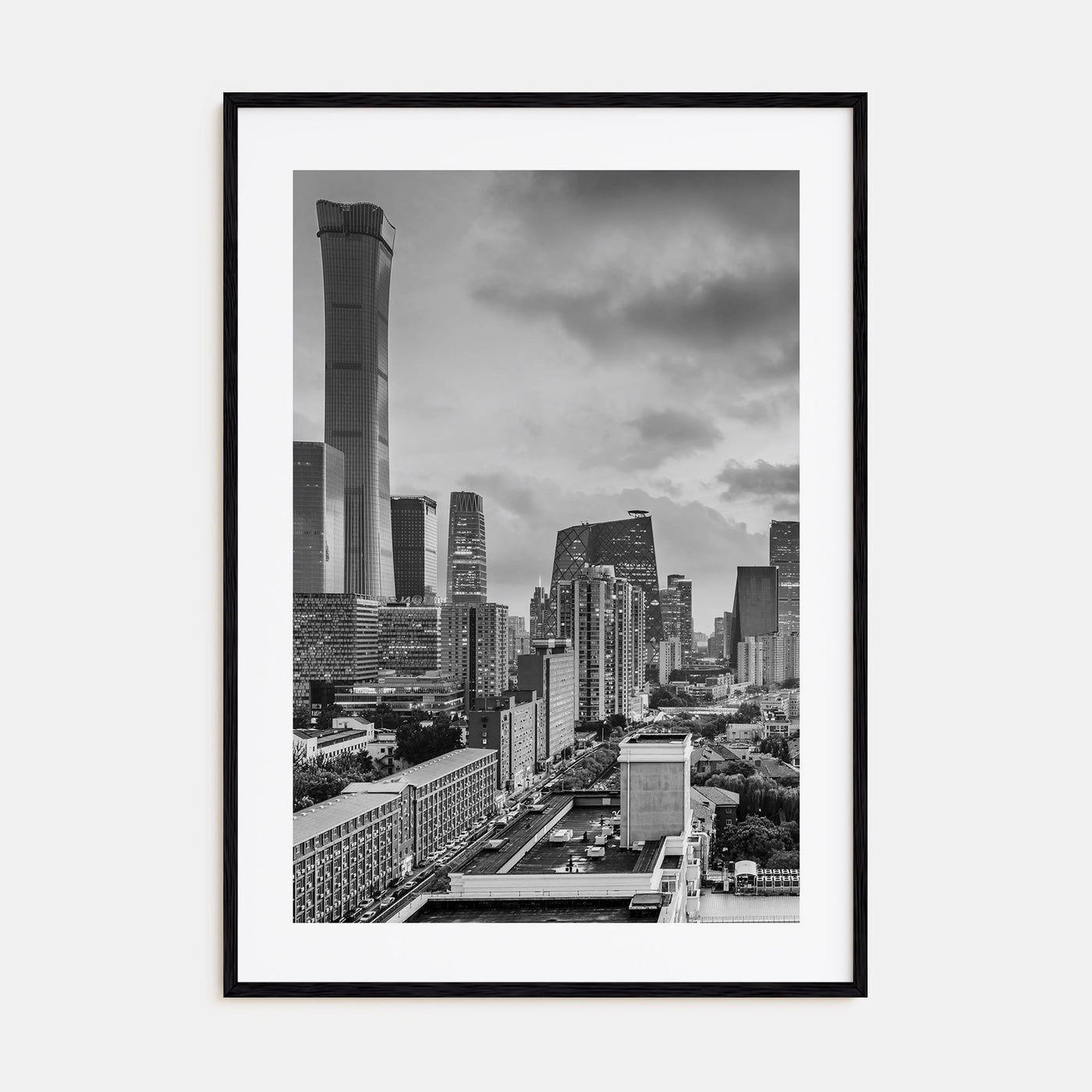 Beijing Photo B&W Poster