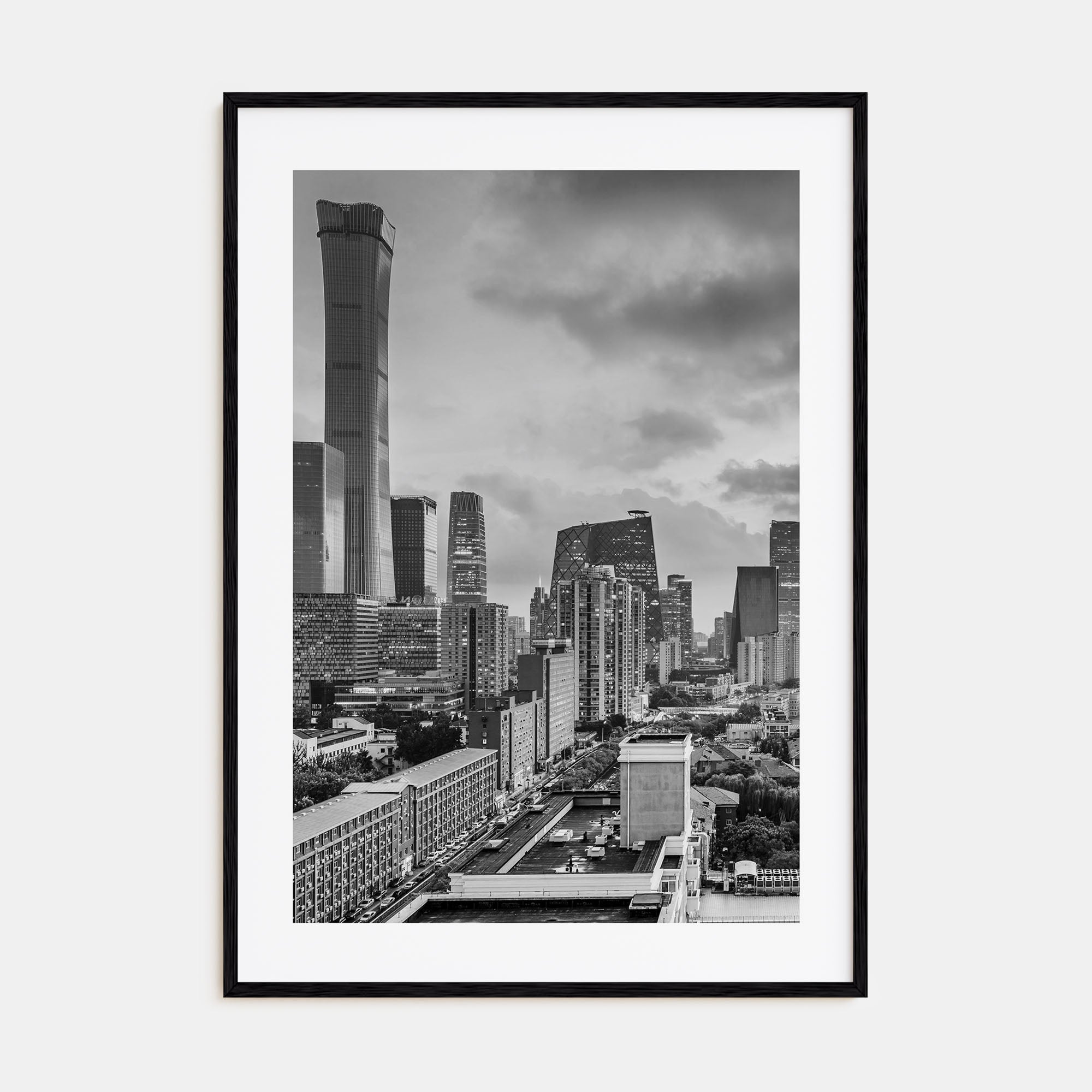 Beijing Photo B&W Poster