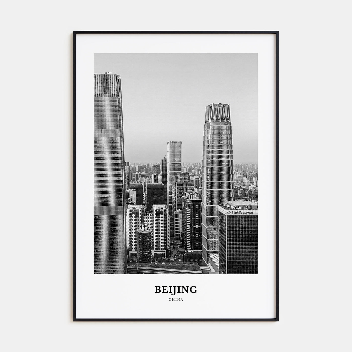 Beijing Portrait B&W No 1 Poster