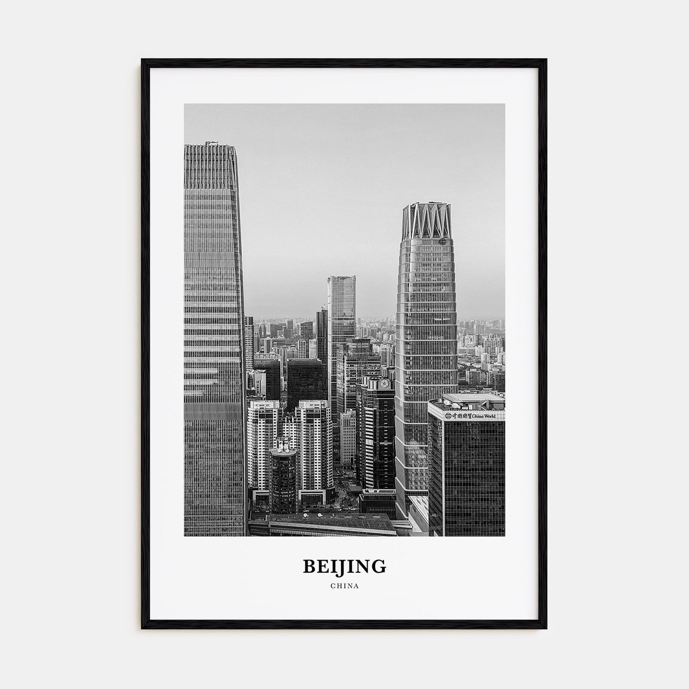 Beijing Portrait B&W No 1 Poster