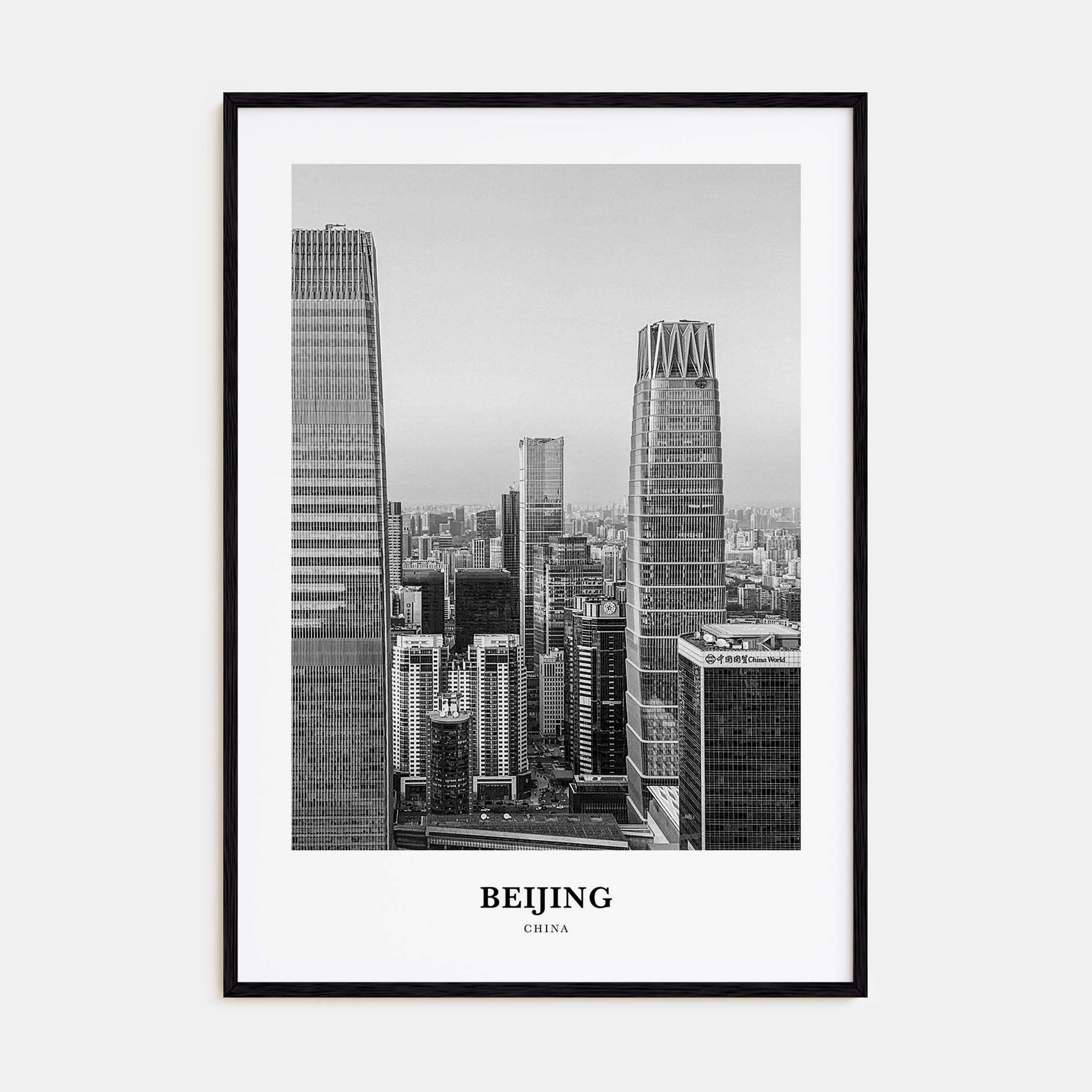 Beijing Portrait B&W No 1 Poster