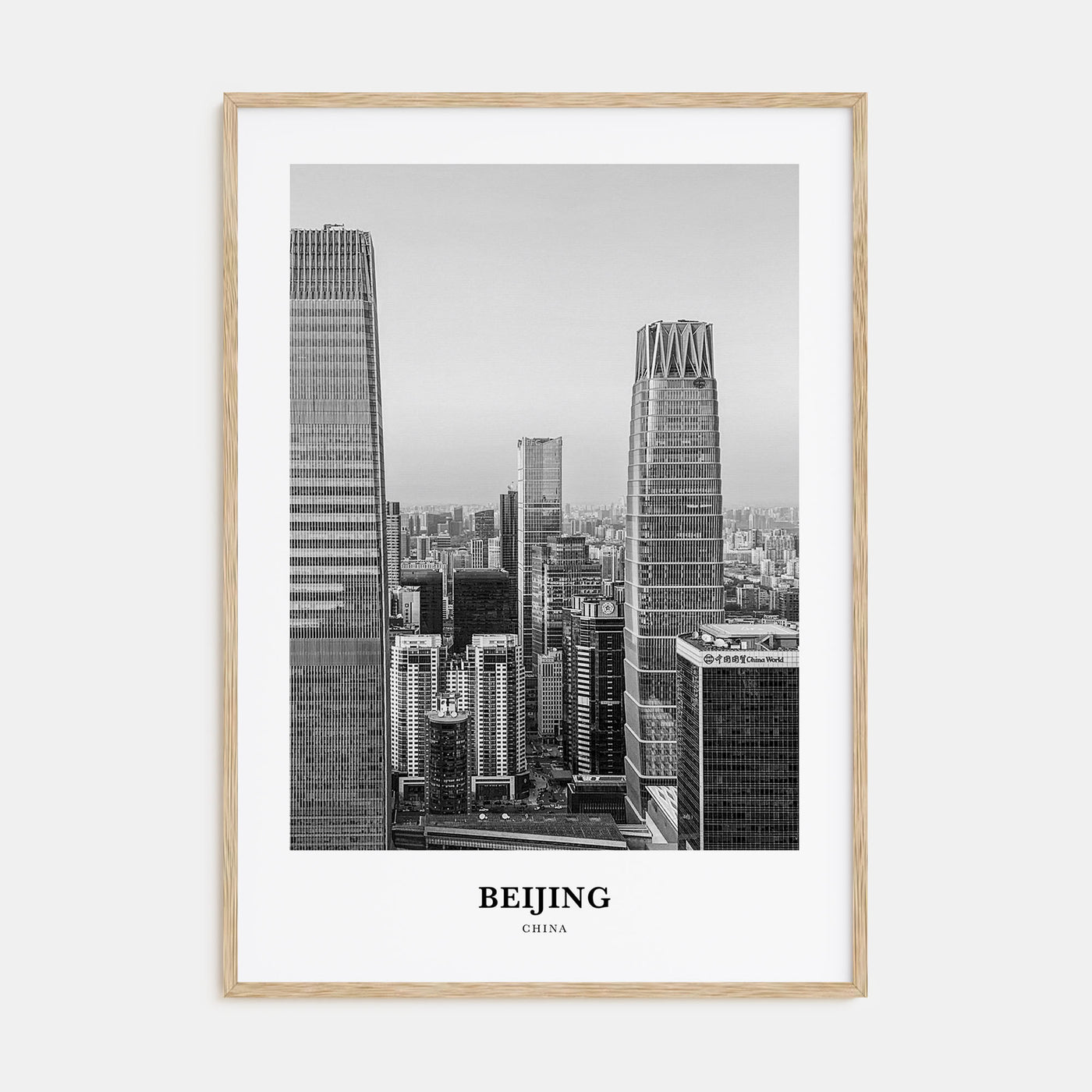 Beijing Portrait B&W No 1 Poster