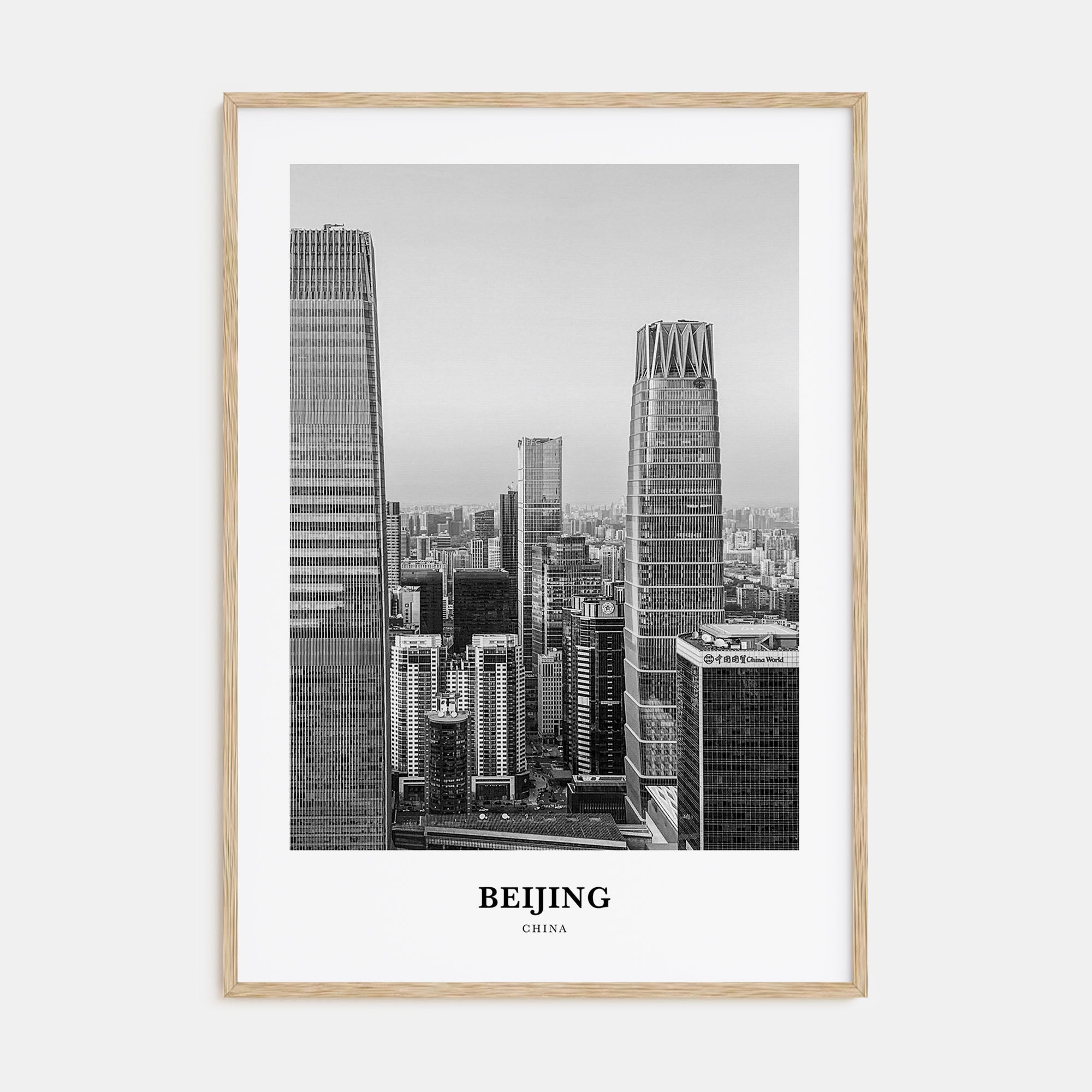 Beijing Portrait B&W No 1 Poster