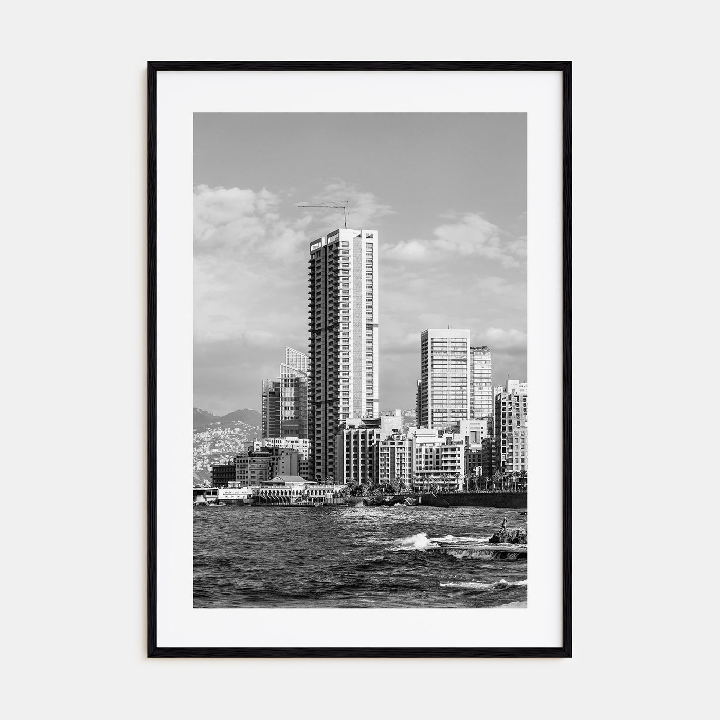 Beirut Photo B&W Poster