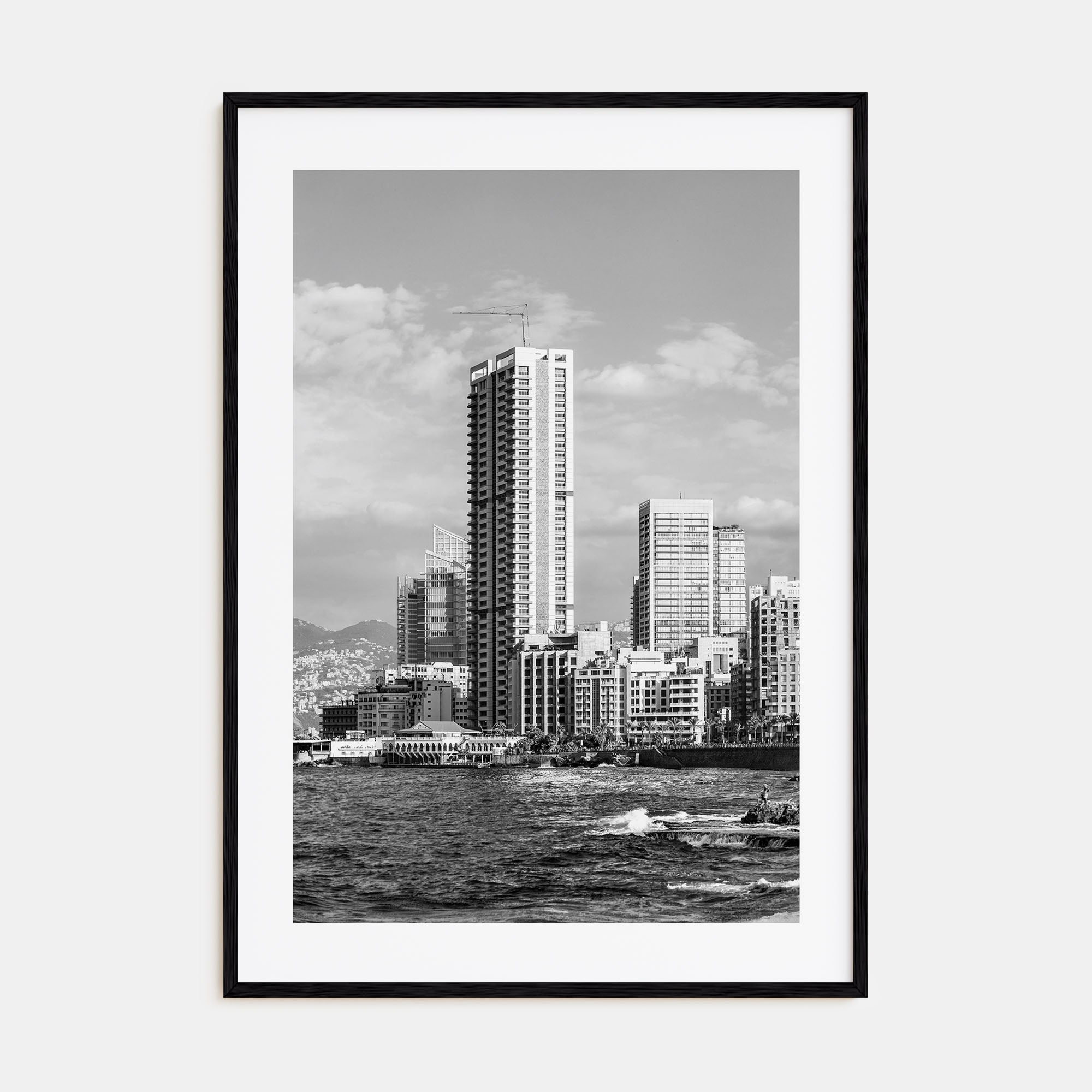 Beirut Photo B&W Poster