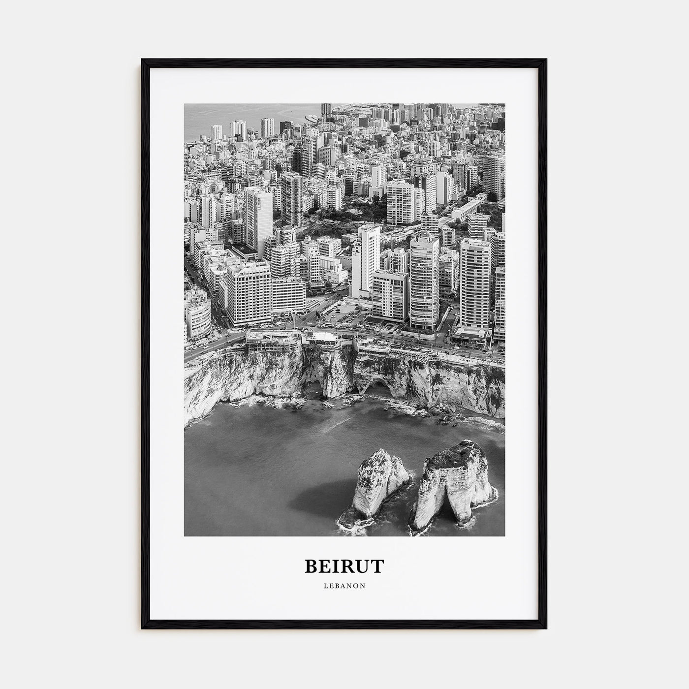 Beirut Portrait B&W No 2 Poster