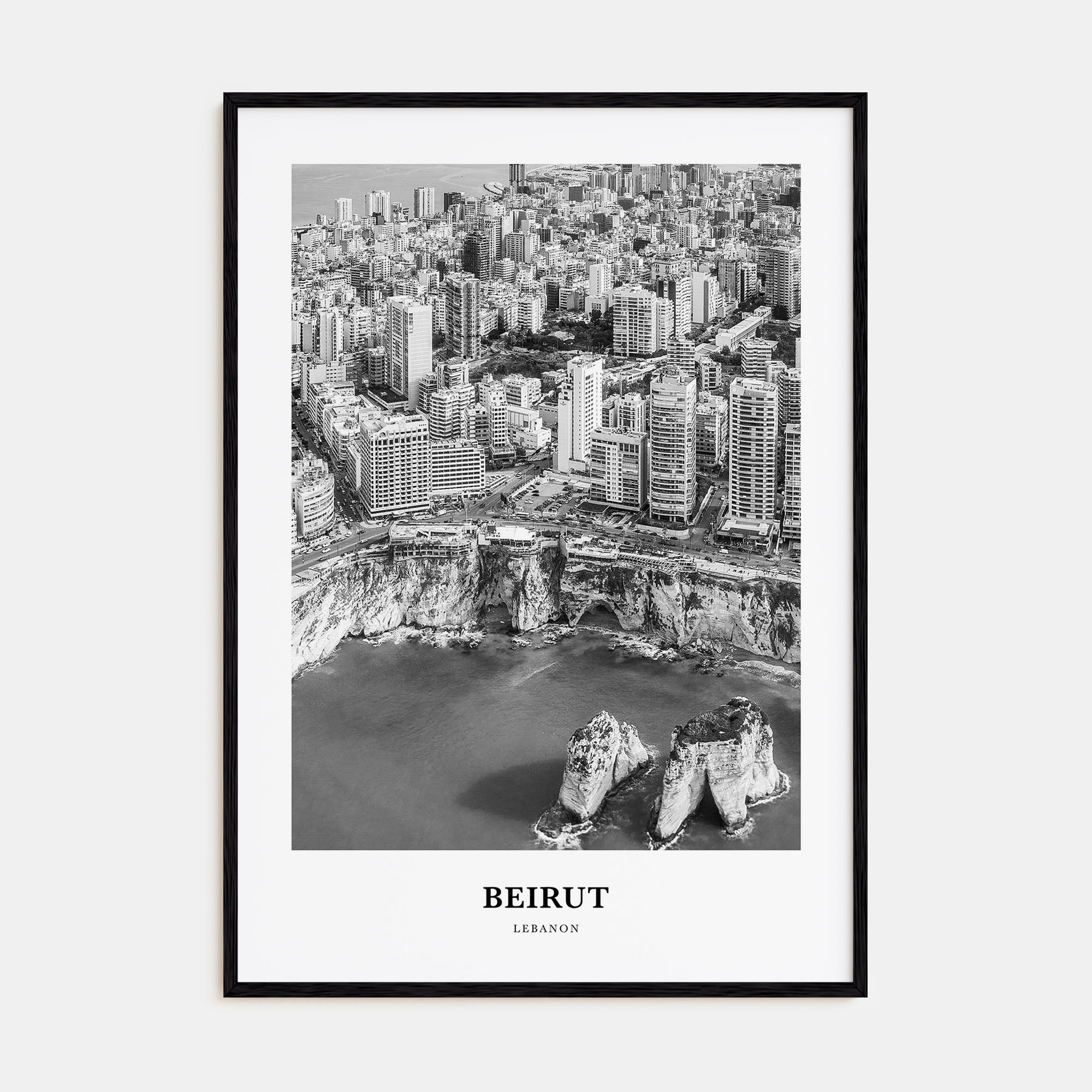 Beirut Portrait B&W No 2 Poster