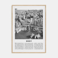 Beirut Travel B&W No 1 Poster