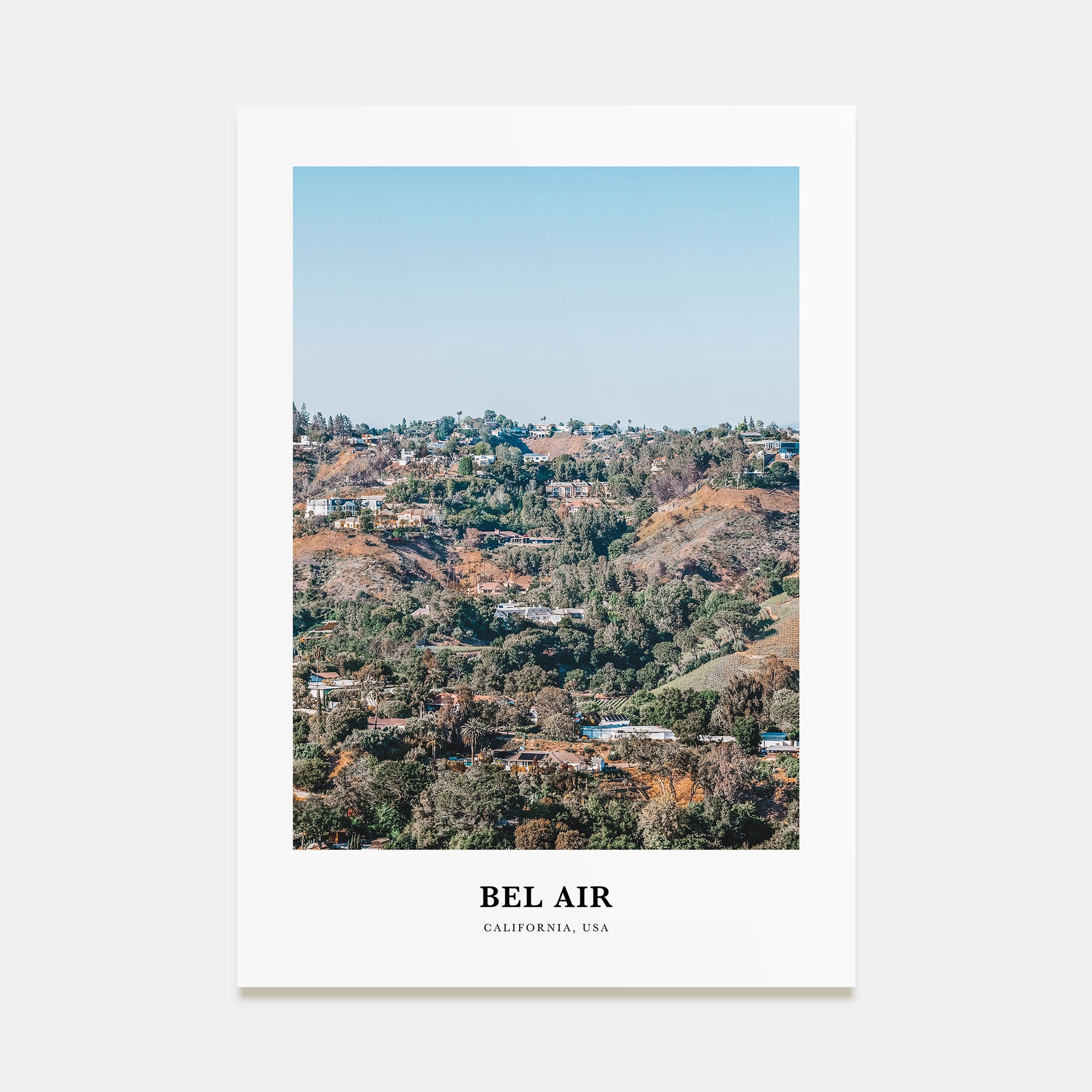 Bel Air Portrait Color Poster