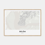 Belém Map Landscape Poster