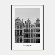 Belgium Portrait B&W No 1 Poster