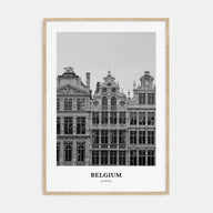 Belgium Portrait B&W No 1 Poster