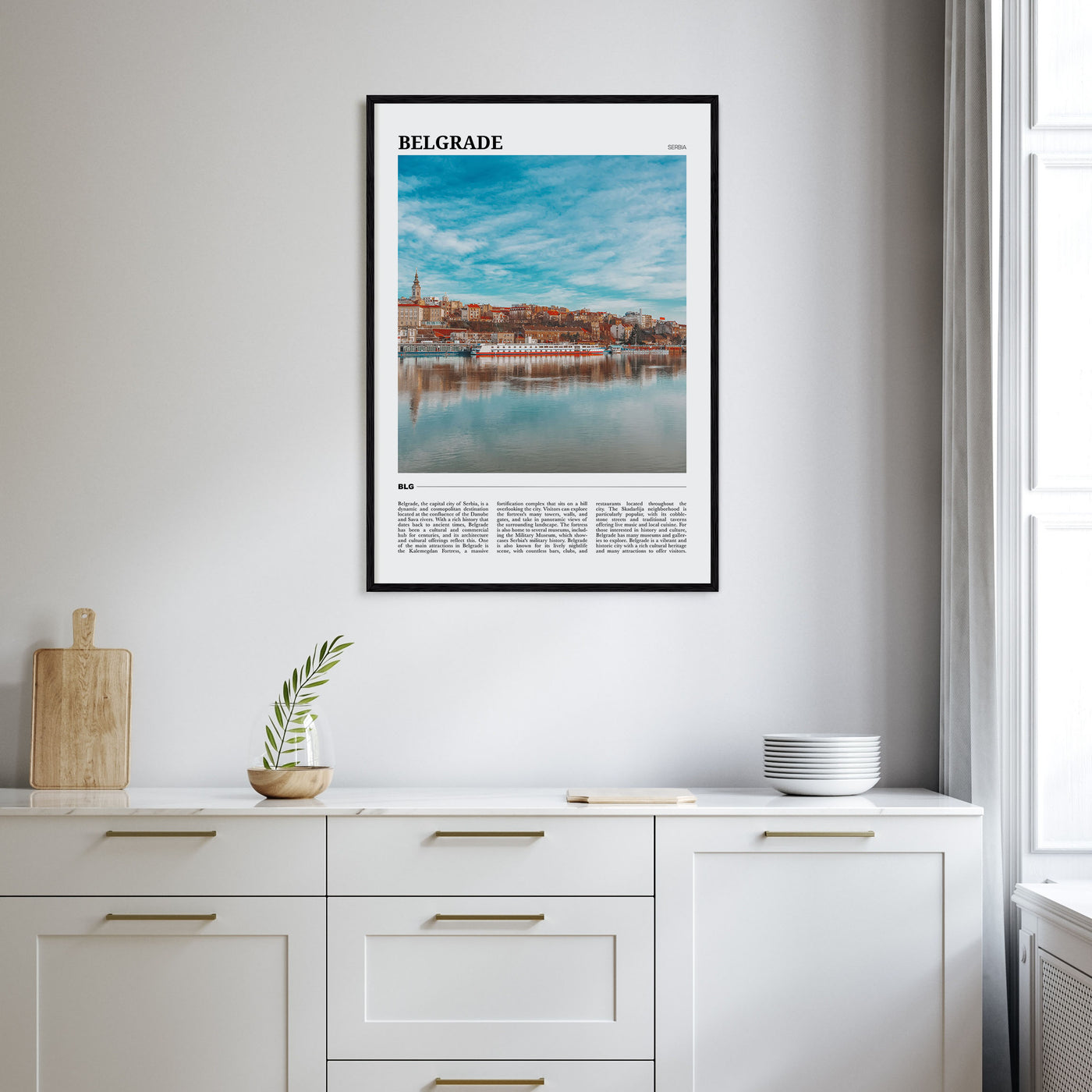 Belgrade Travel Color Poster