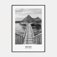 Belize Portrait B&W Poster