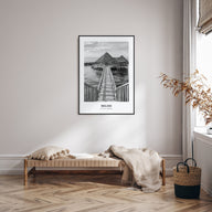 Belize Portrait B&W Poster