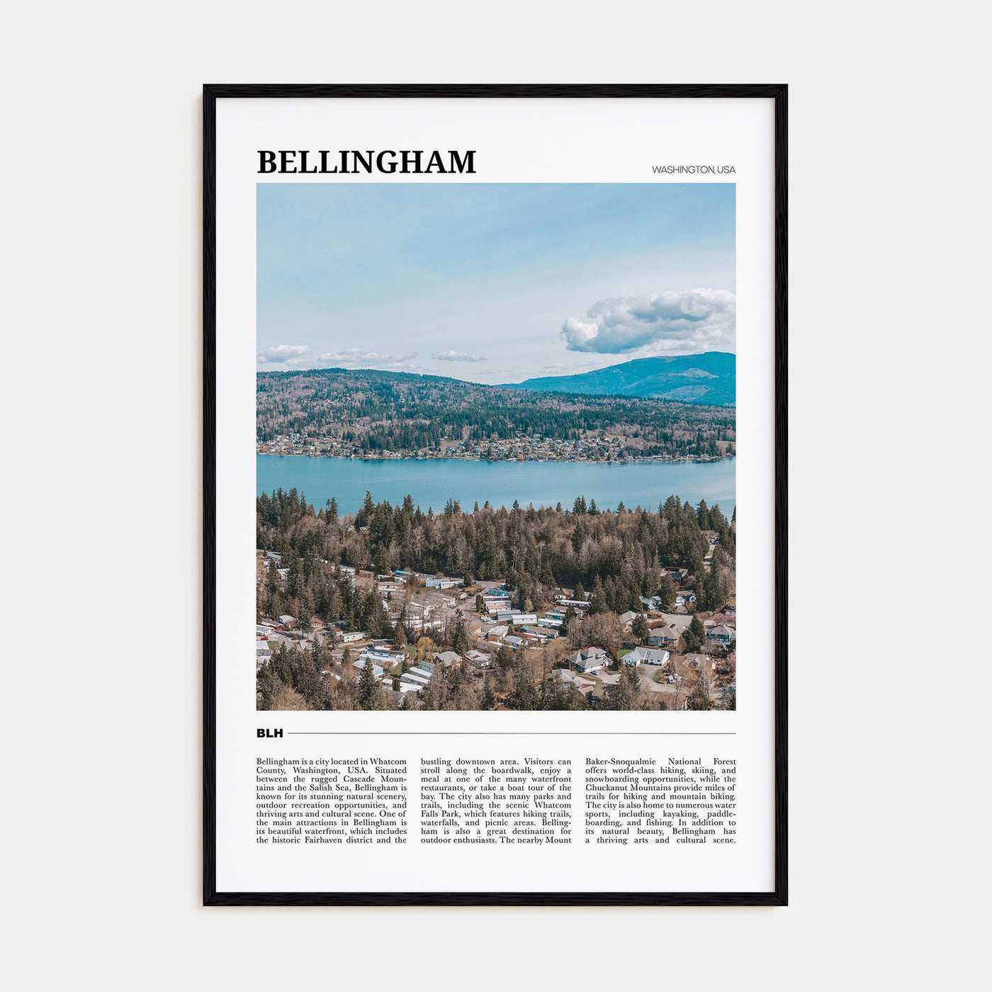 Bellingham Travel Color Poster