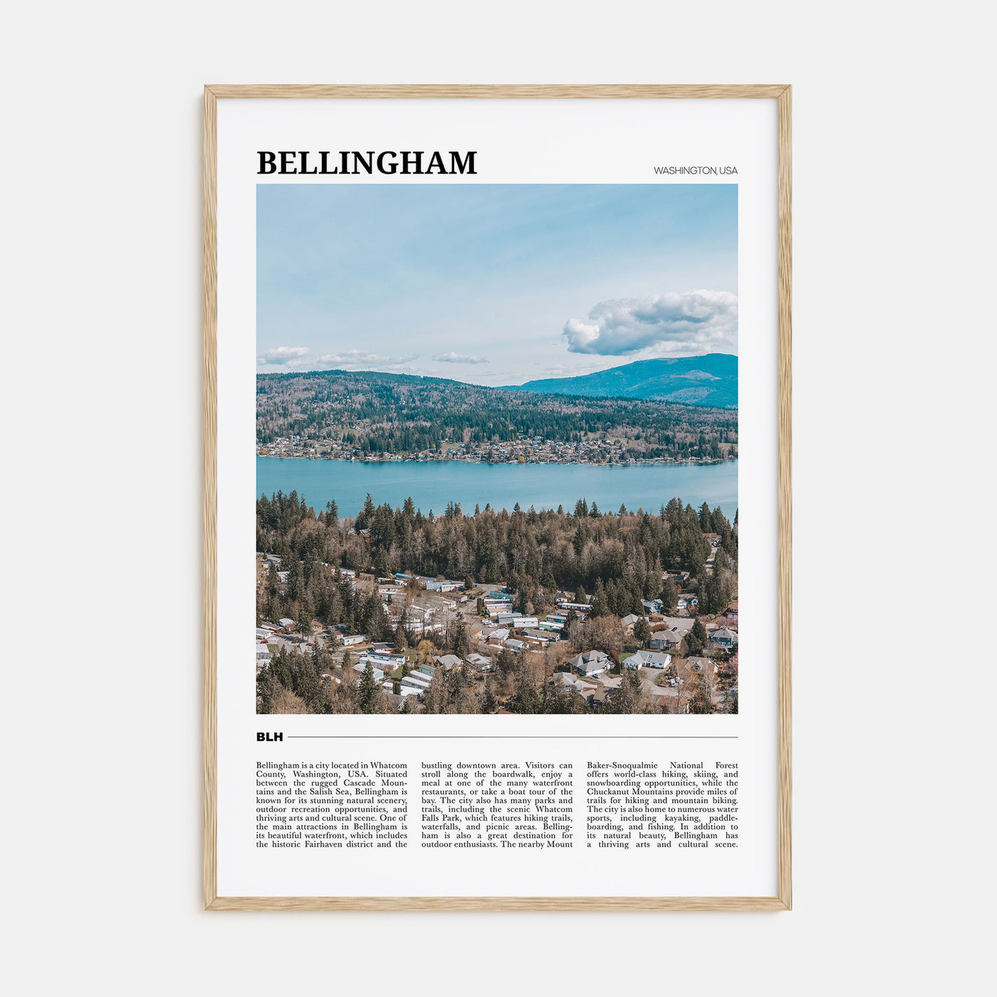 Bellingham Travel Color Poster