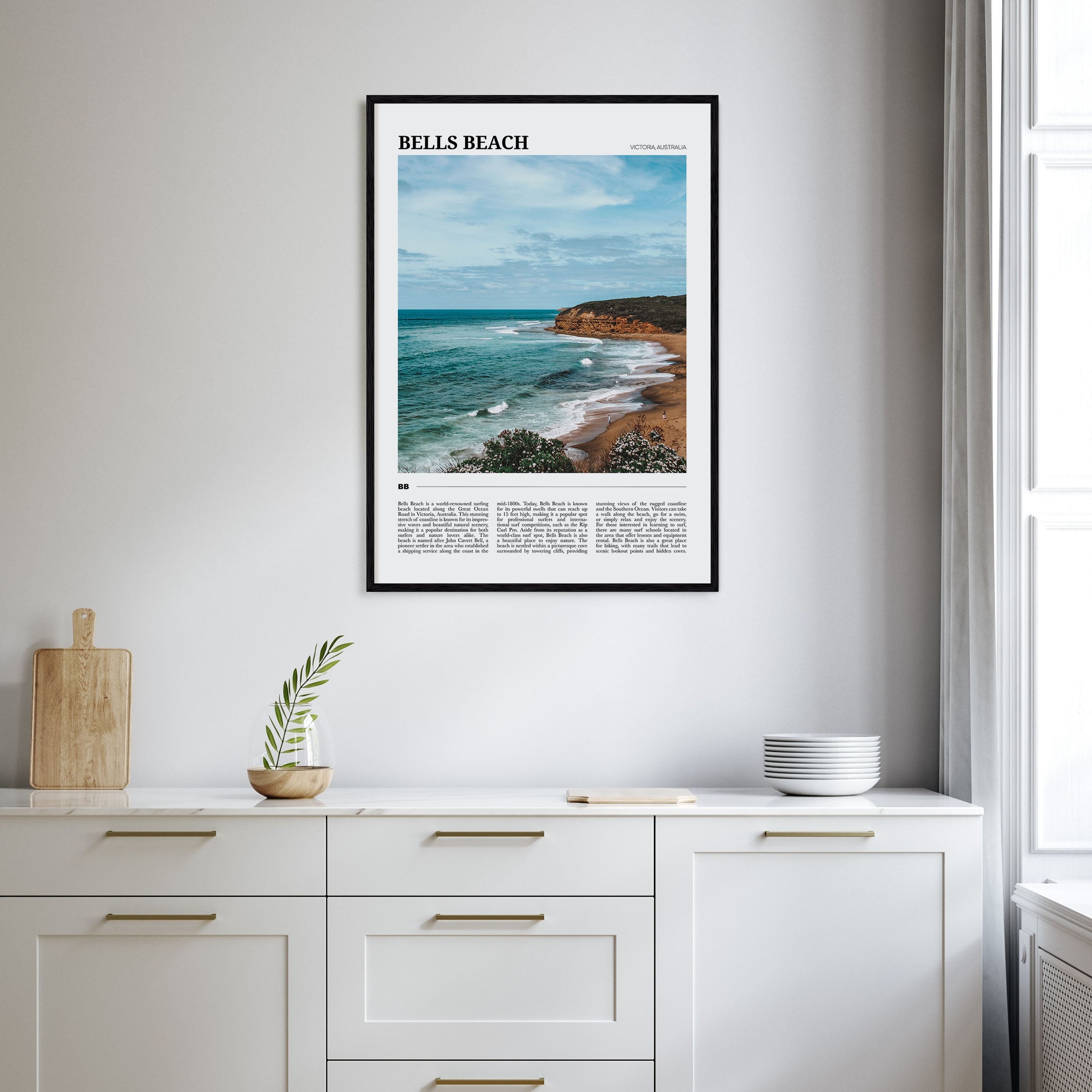 Bells Beach Travel Color Poster
